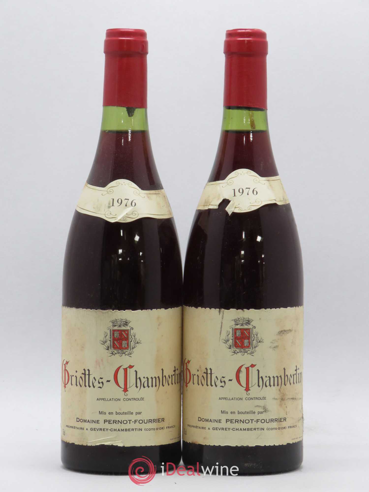 Griotte-Chambertin Grand Cru Vieille Vigne Fourrier (Domaine) 1976 - Lot de 2 bouteilles - 0