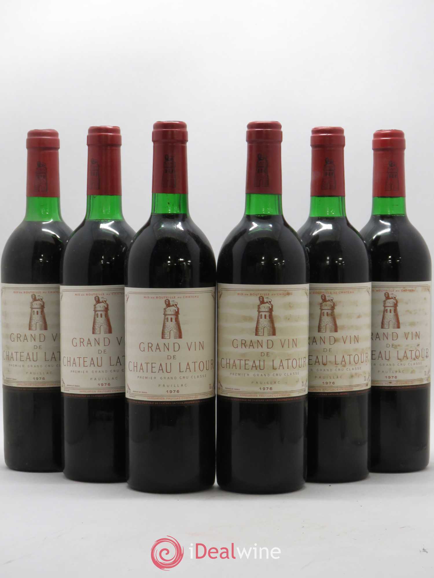 Château Latour 1er Grand Cru Classé 1976 - Lot de 6 bouteilles - 0