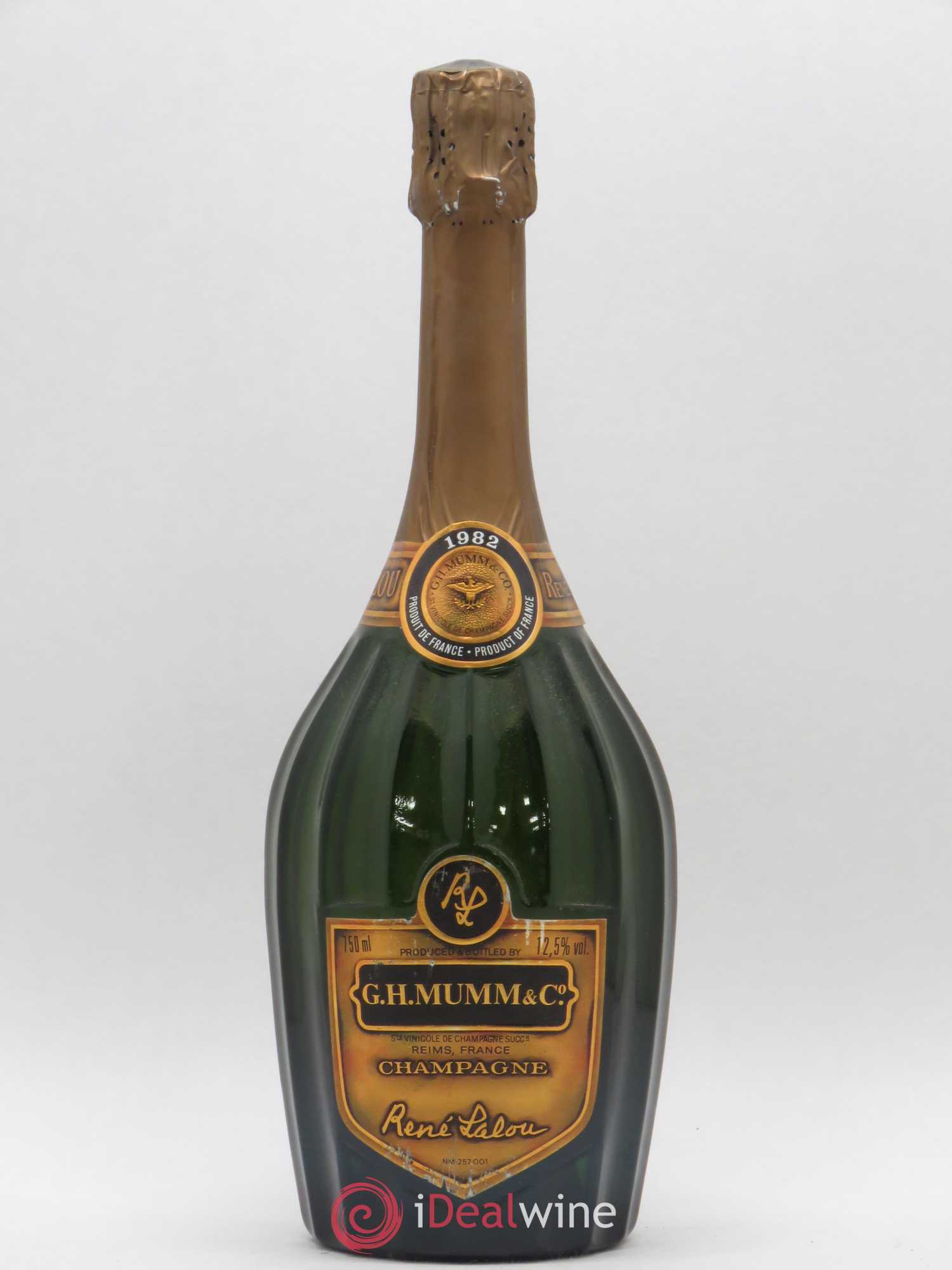 René Lalou Mumm 1982 - Posten von 1 Flasche - 0