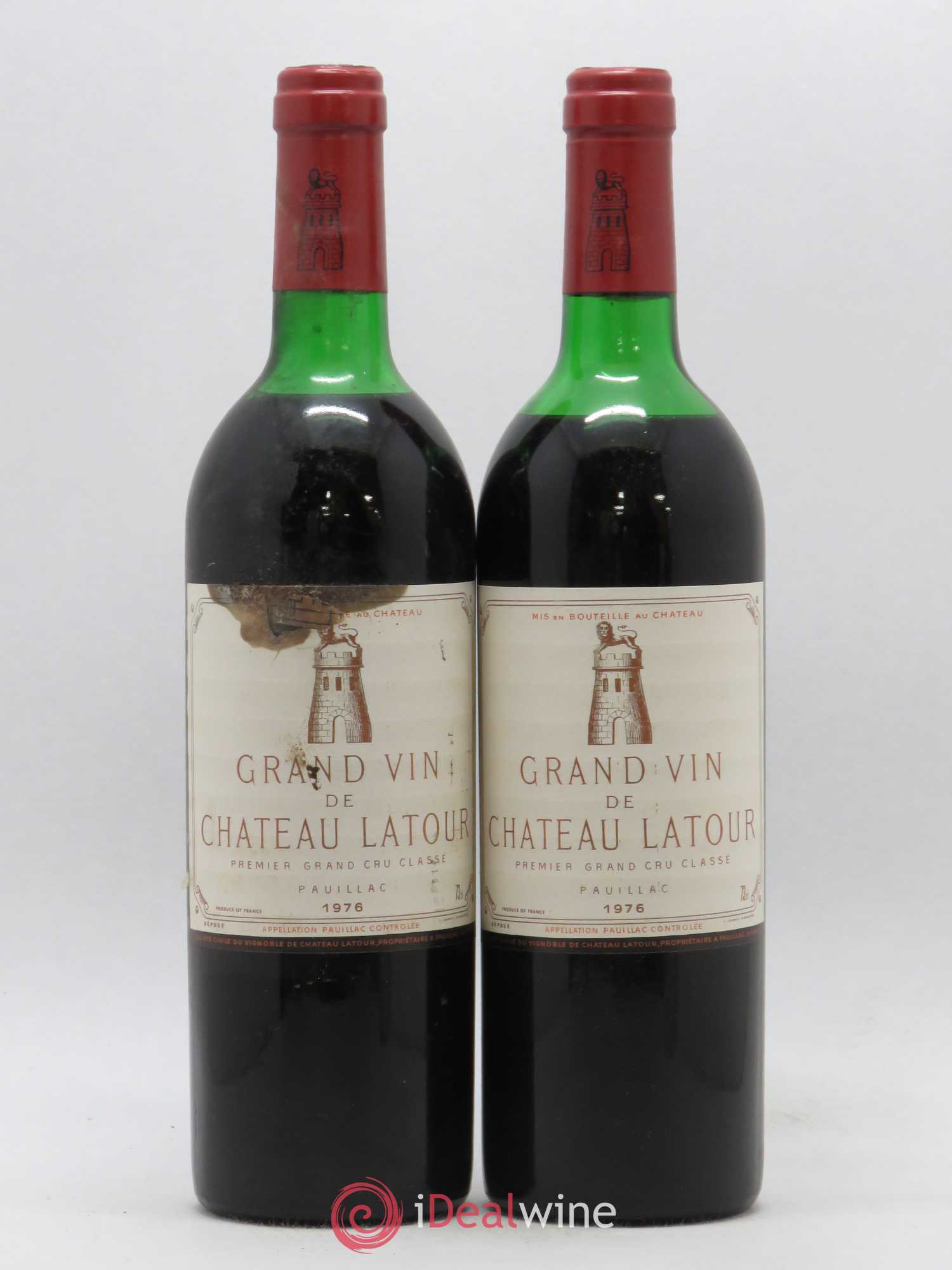Château Latour 1er Grand Cru Classé 1976 - Lot de 2 bouteilles - 0