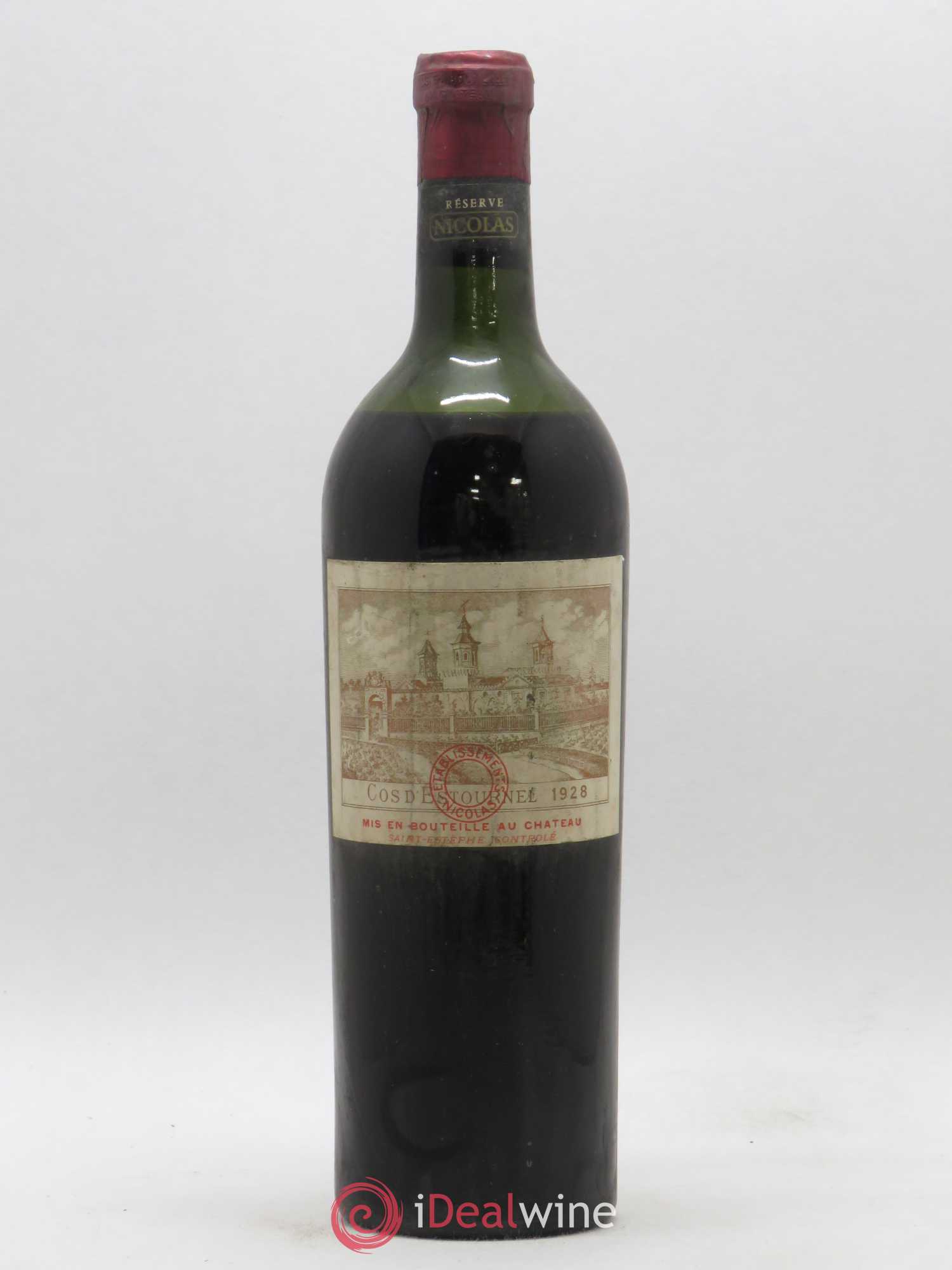Cos d'Estournel 2ème Grand Cru Classé 1928 - Lot de 1 bouteille - 0