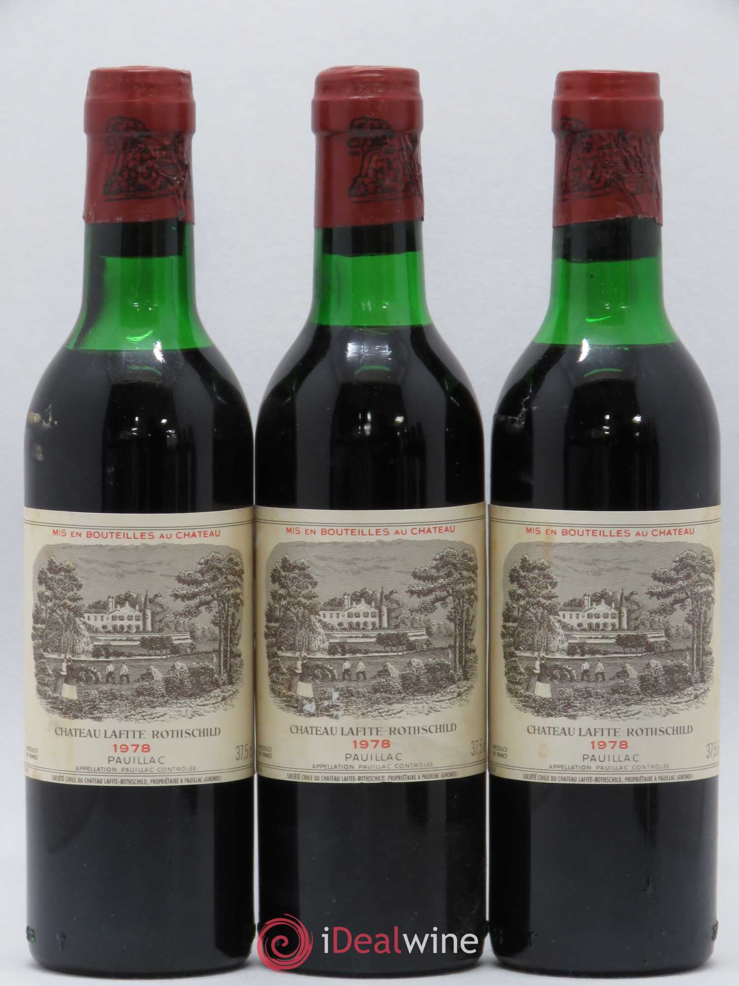 Château Lafite Rothschild 1er Grand Cru Classé 1978 - Lot de 24 demi bouteilles - 2