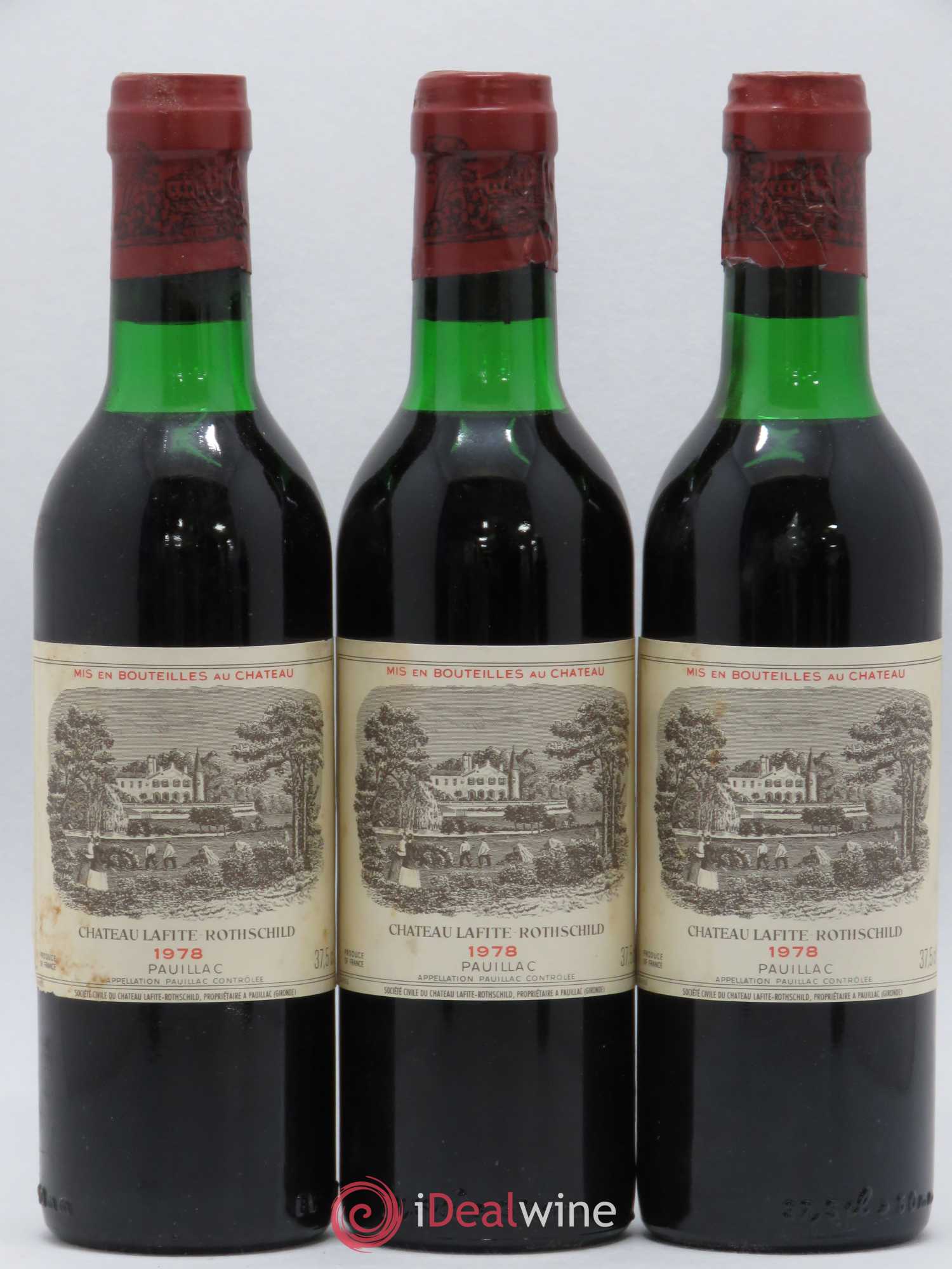 Château Lafite Rothschild 1er Grand Cru Classé 1978 - Lot de 24 demi bouteilles - 4