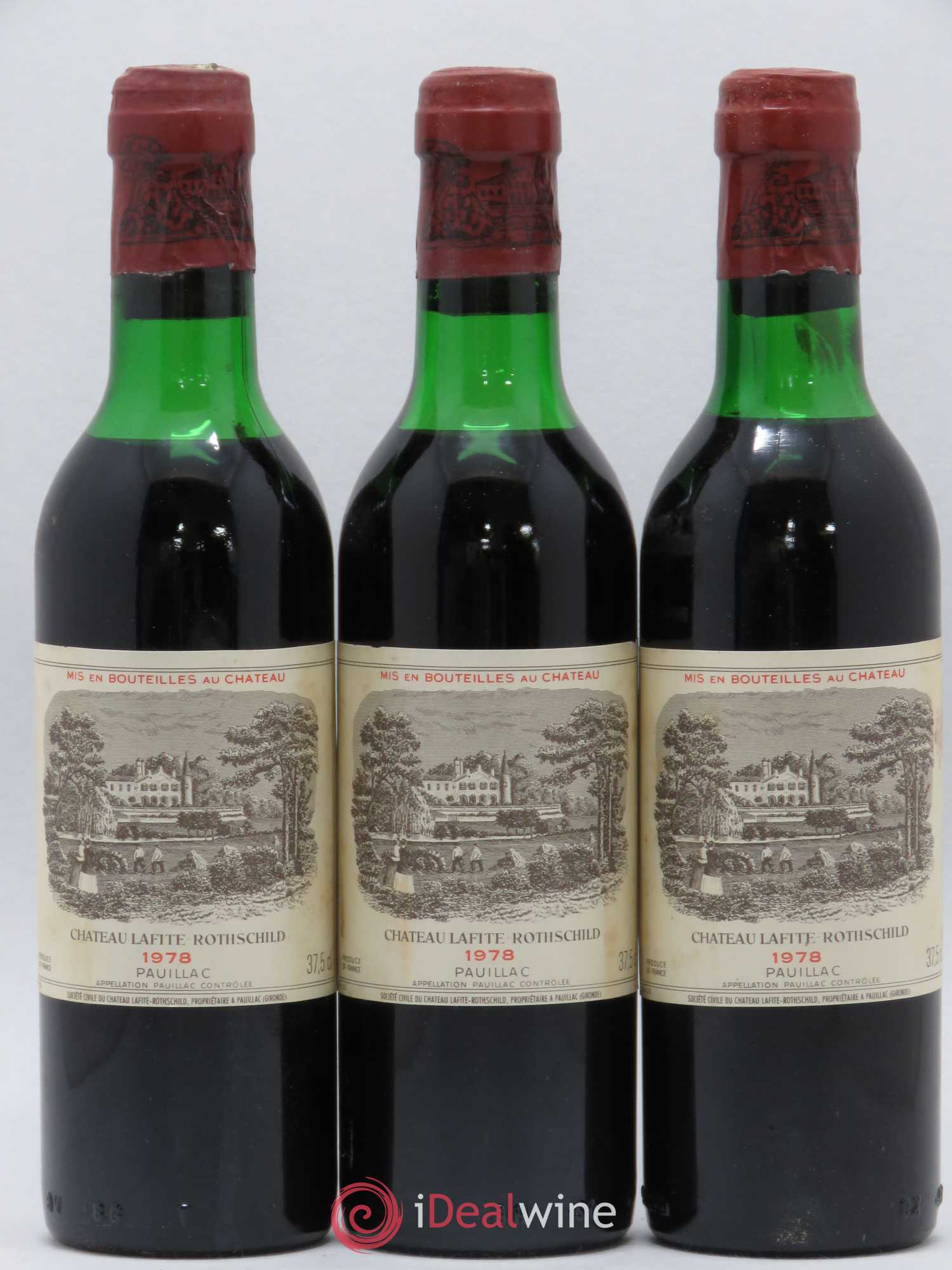 Château Lafite Rothschild 1er Grand Cru Classé 1978 - Lot de 24 demi bouteilles - 5