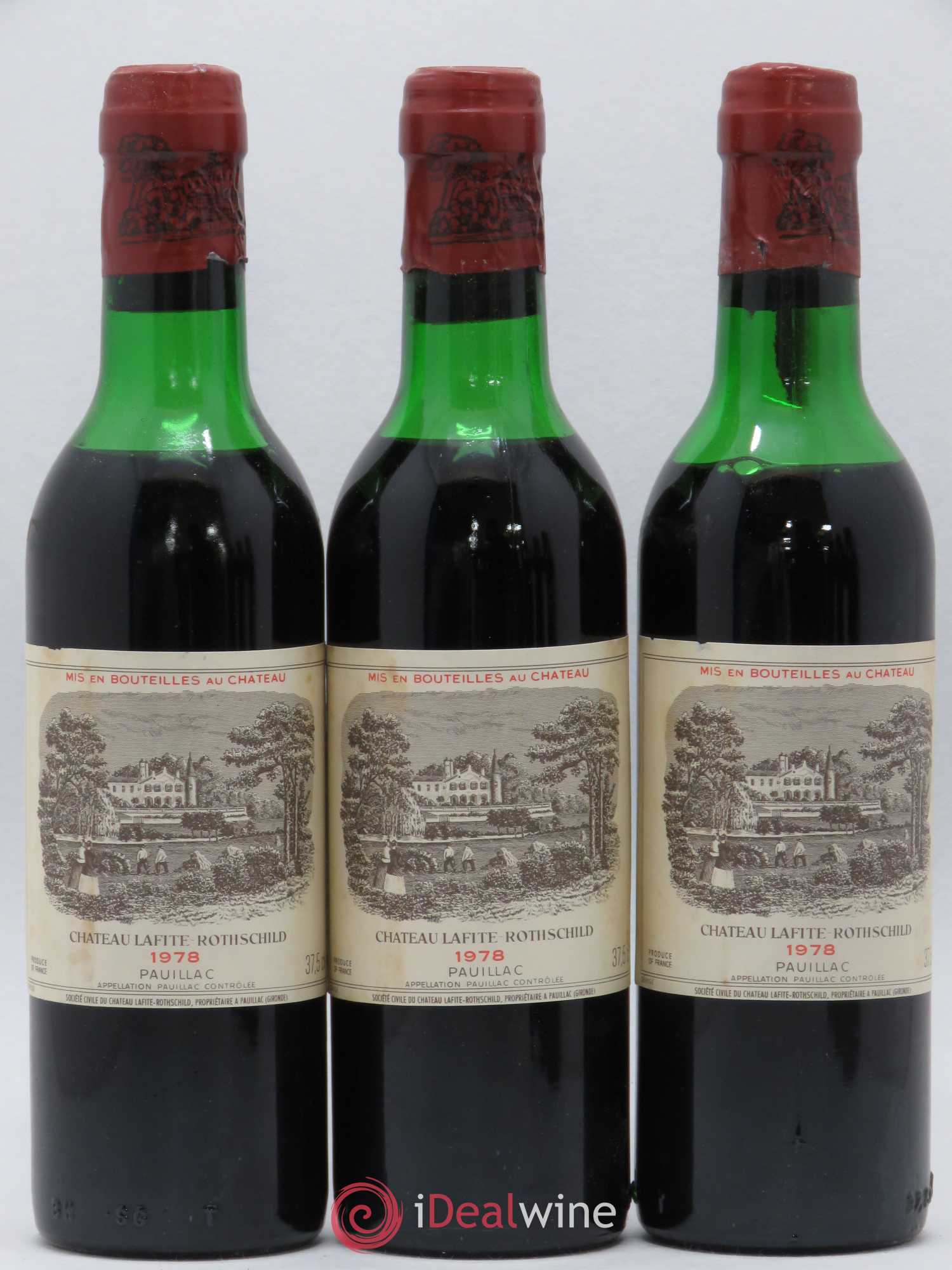 Château Lafite Rothschild 1er Grand Cru Classé 1978 - Lot de 24 demi bouteilles - 6