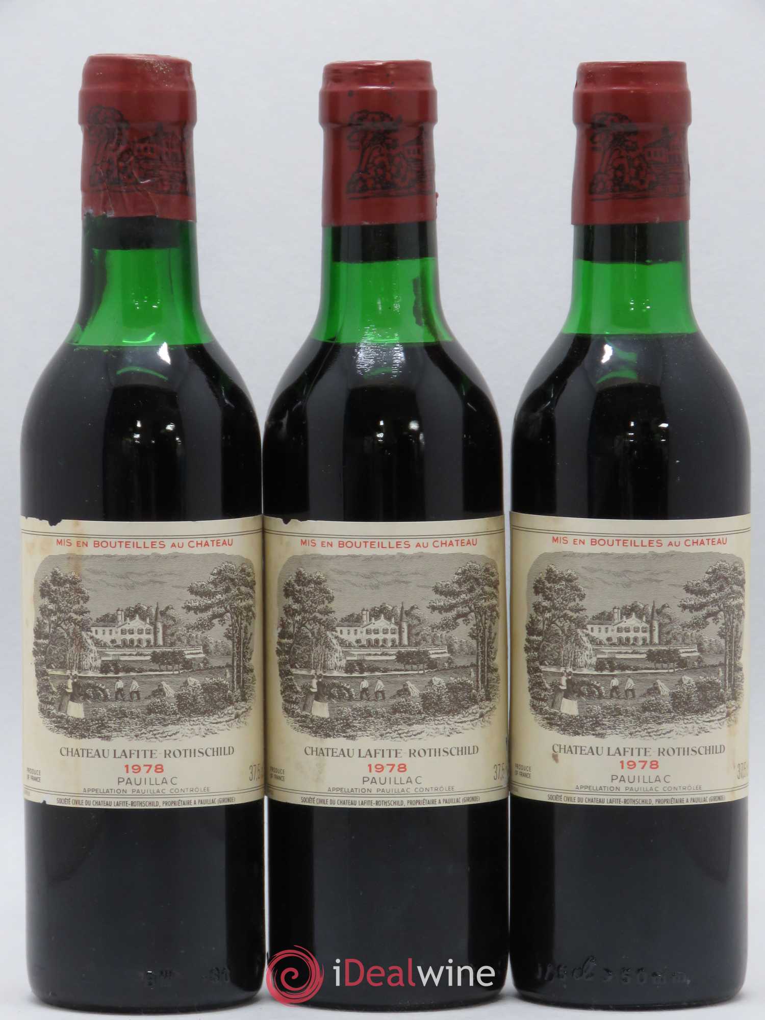 Château Lafite Rothschild 1er Grand Cru Classé 1978 - Lot de 24 demi bouteilles - 7