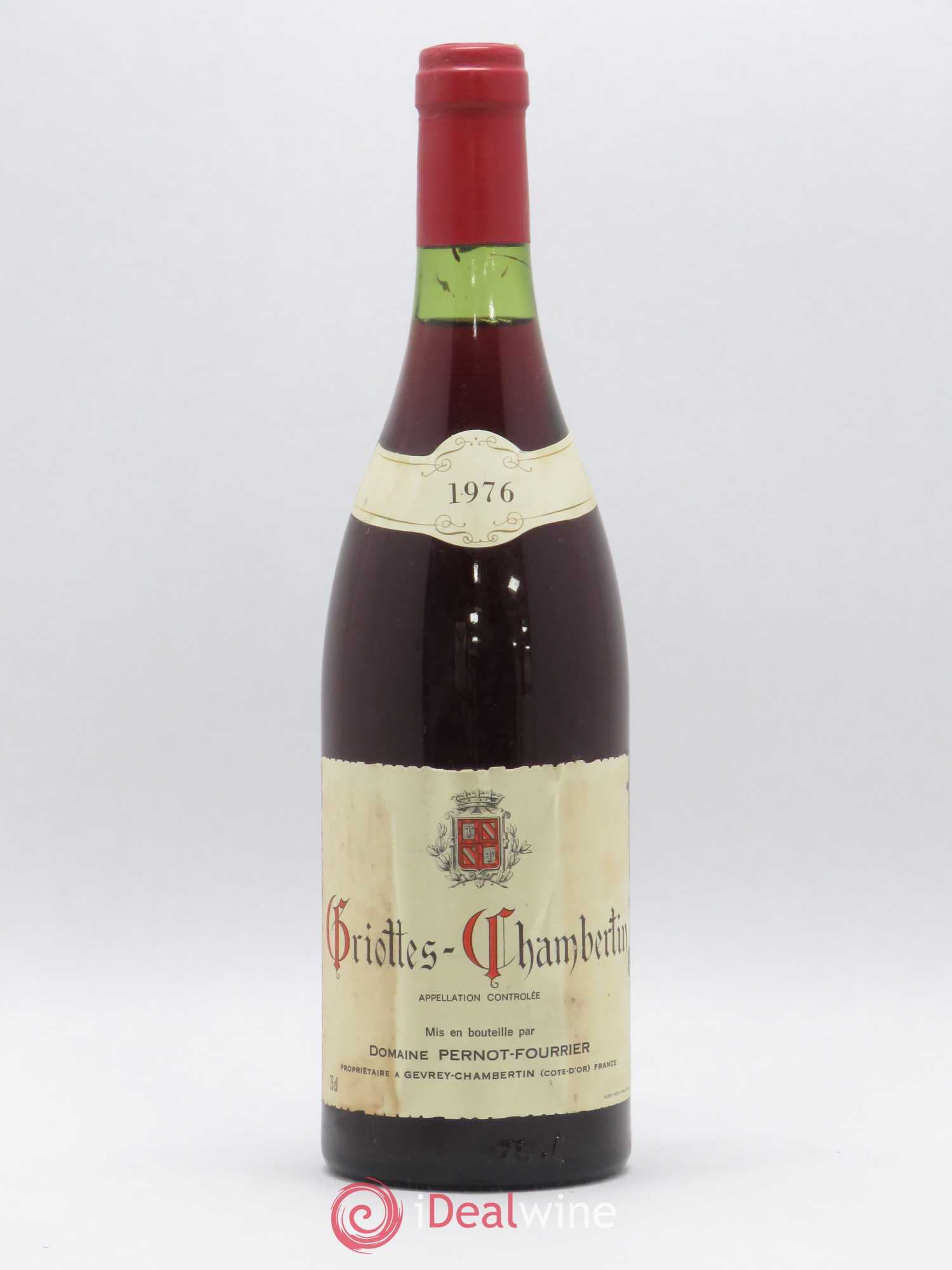 Griotte-Chambertin Grand Cru Domaine Pernot-Fourrier 1976 - Lot de 1 bouteille - 0