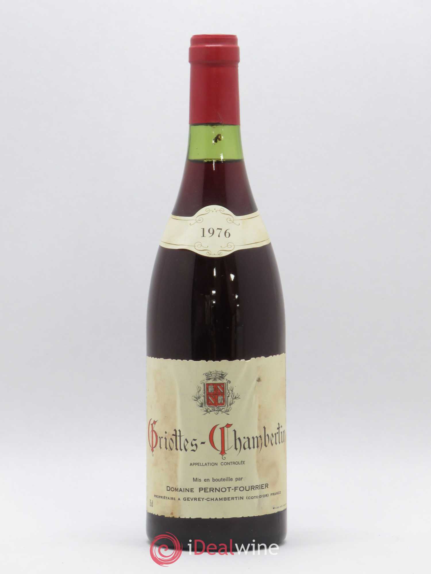 Griotte-Chambertin Grand Cru Domaine Pernot-Fourrier 1976 - Lot de 1 bouteille - 0