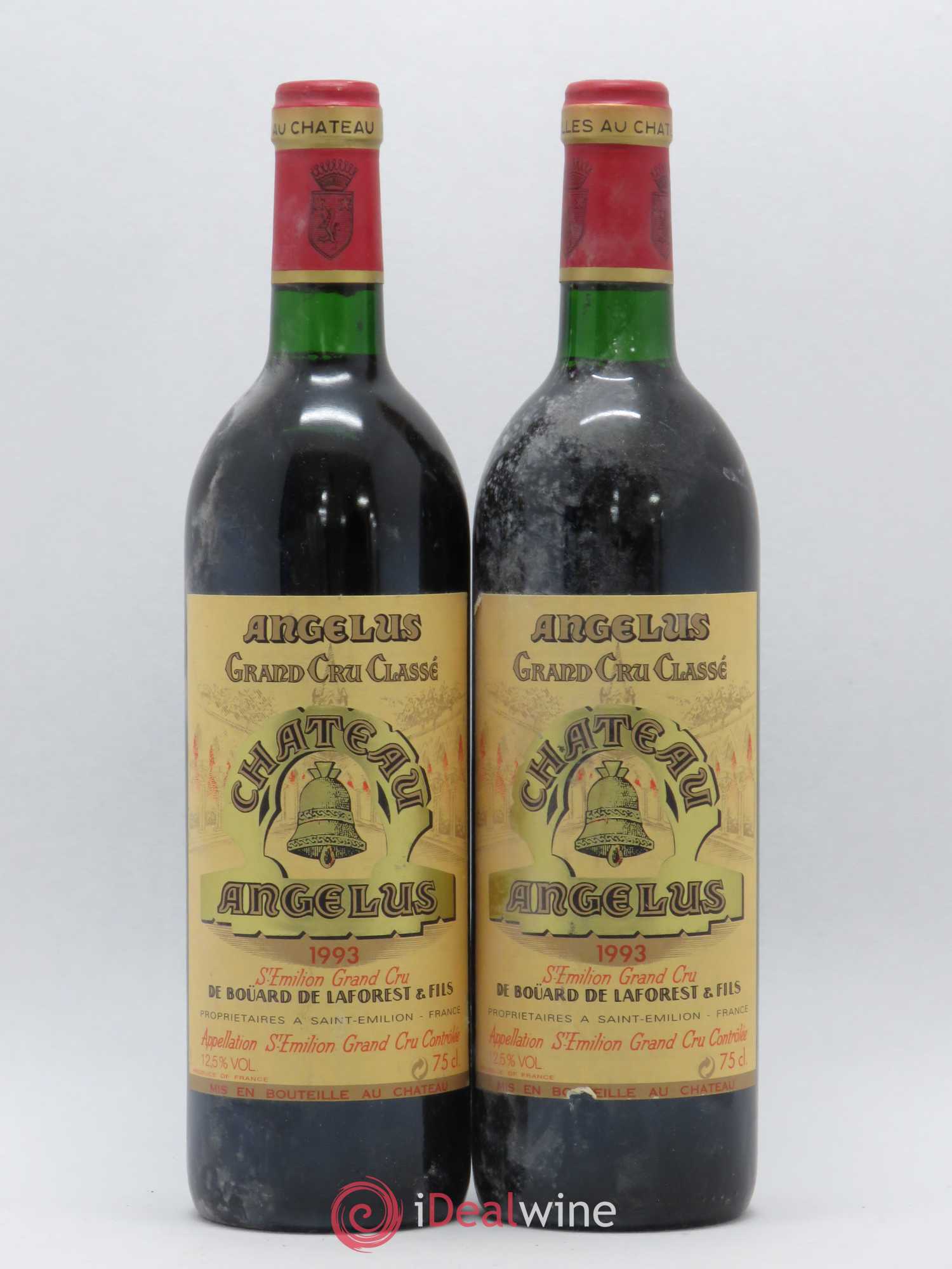 Château Angélus 1er Grand Cru Classé A 1993 - Lot de 2 bouteilles - 0