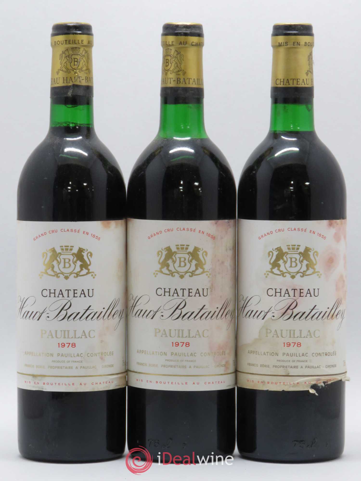 Château Haut Batailley 5ème Grand Cru Classé 1978 - Lot de 12 bouteilles - 3