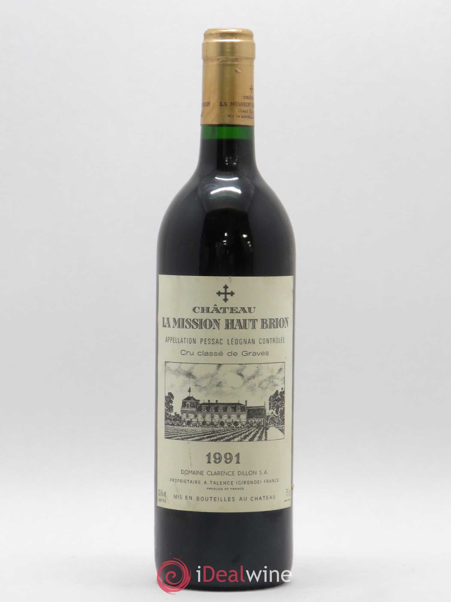 Château la Mission Haut-Brion Cru Classé de Graves 1991 - Lot de 1 bouteille - 0
