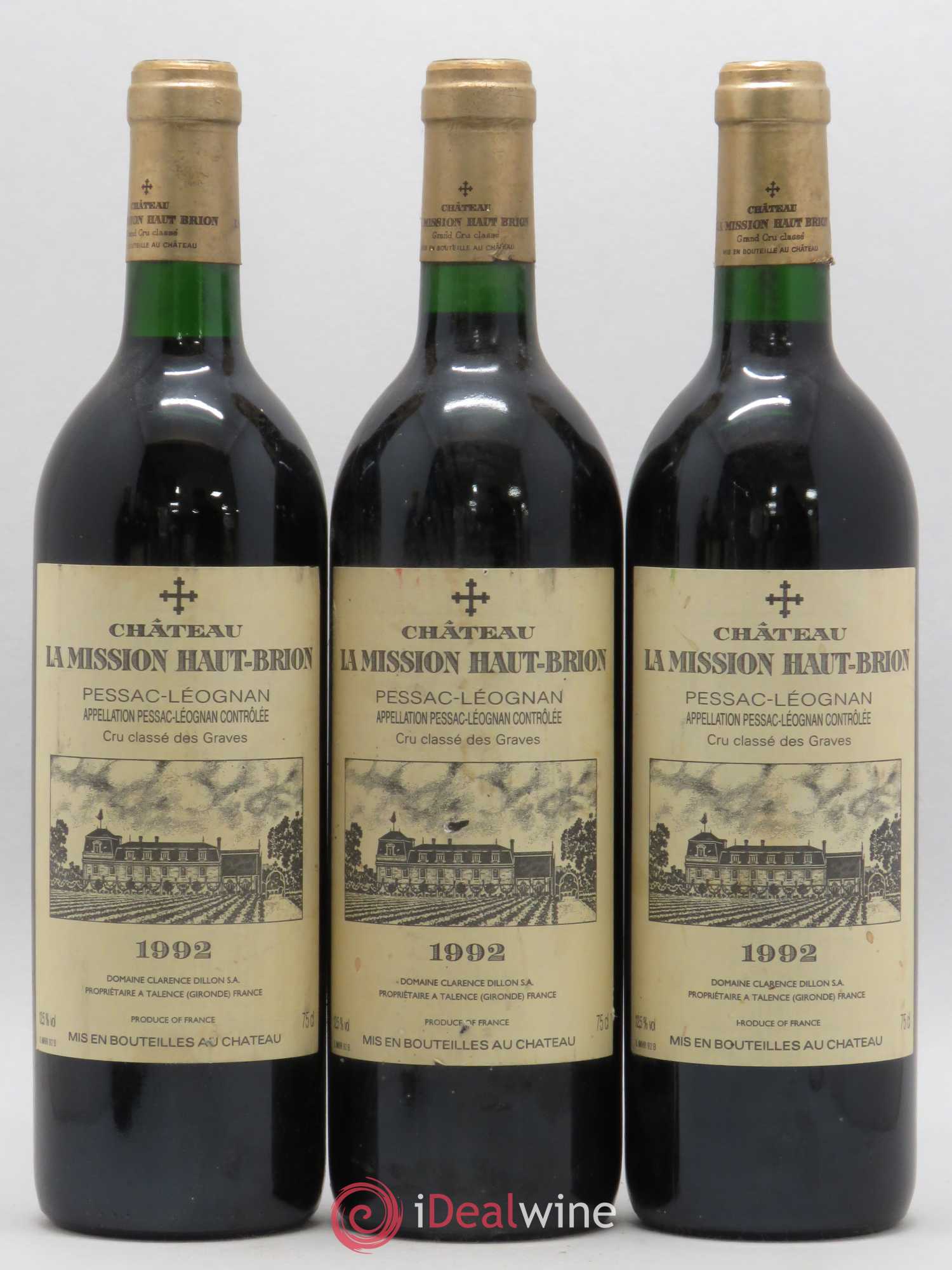 Château la Mission Haut-Brion Cru Classé de Graves 1992 - Lot de 6 bouteilles - 2