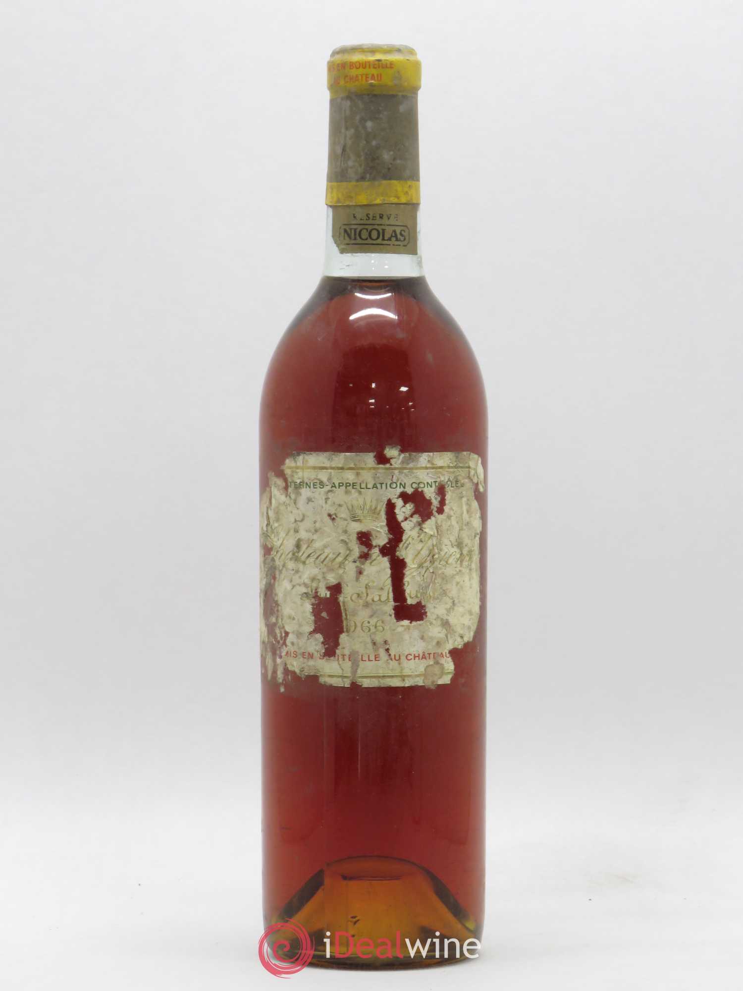 Château d' Yquem 1er Cru Classé Supérieur 1966 - Lotto di 1 bottiglia - 0