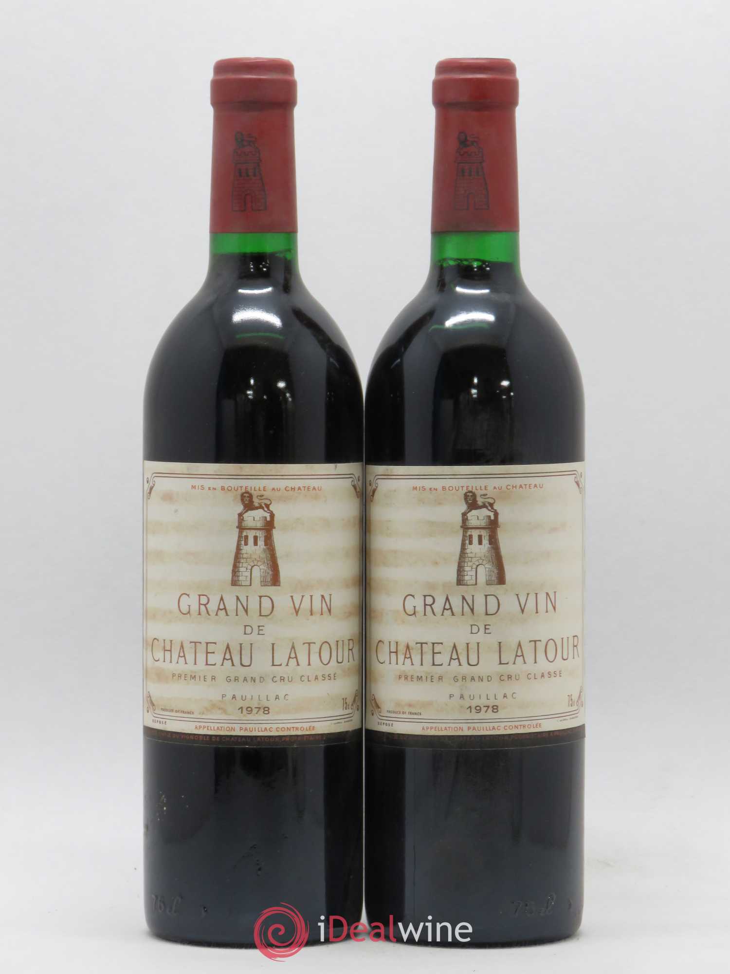 Château Latour 1er Grand Cru Classé 1978 - Lot de 2 bouteilles - 0