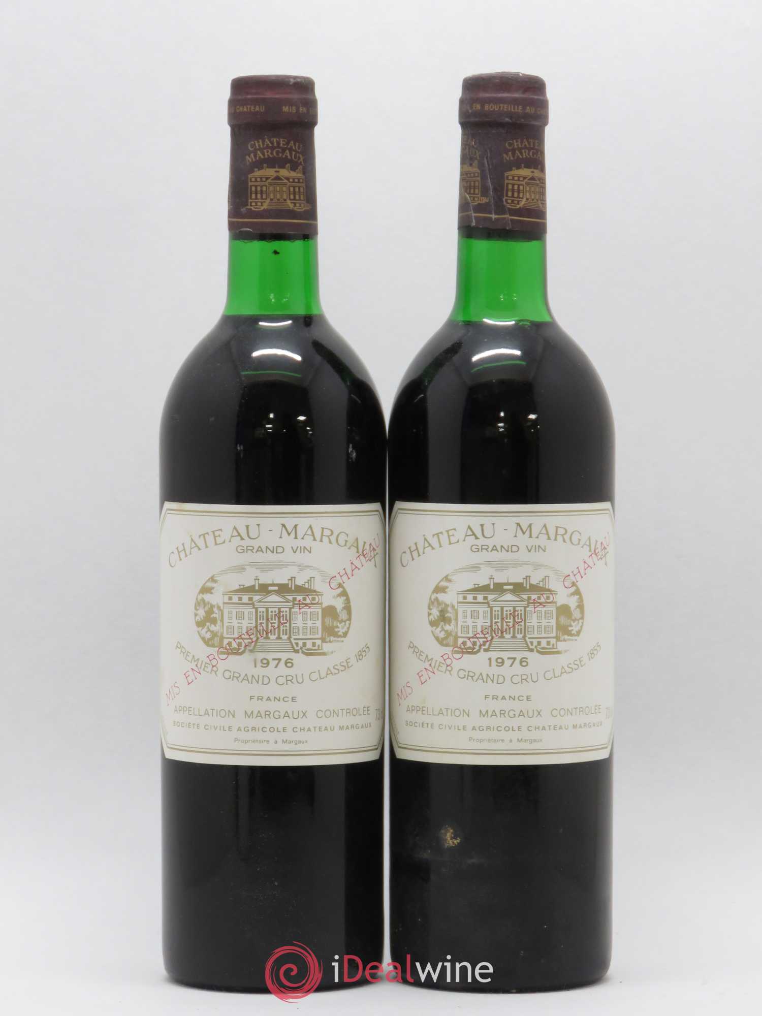 Château Margaux 1er Grand Cru Classé 1976 - Lot de 2 bouteilles - 0