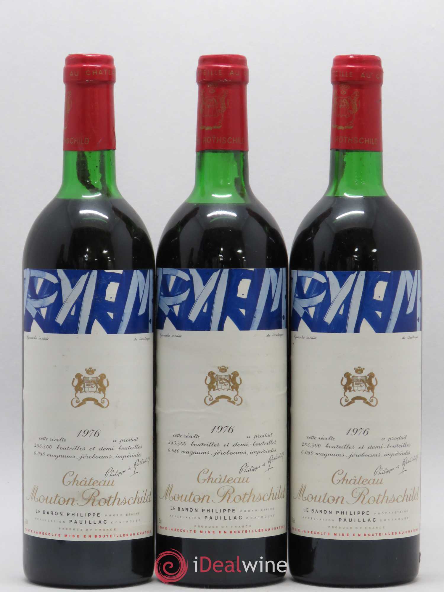 Château Mouton Rothschild 1er Grand Cru Classé 1976 - Lot de 6 bouteilles - 2