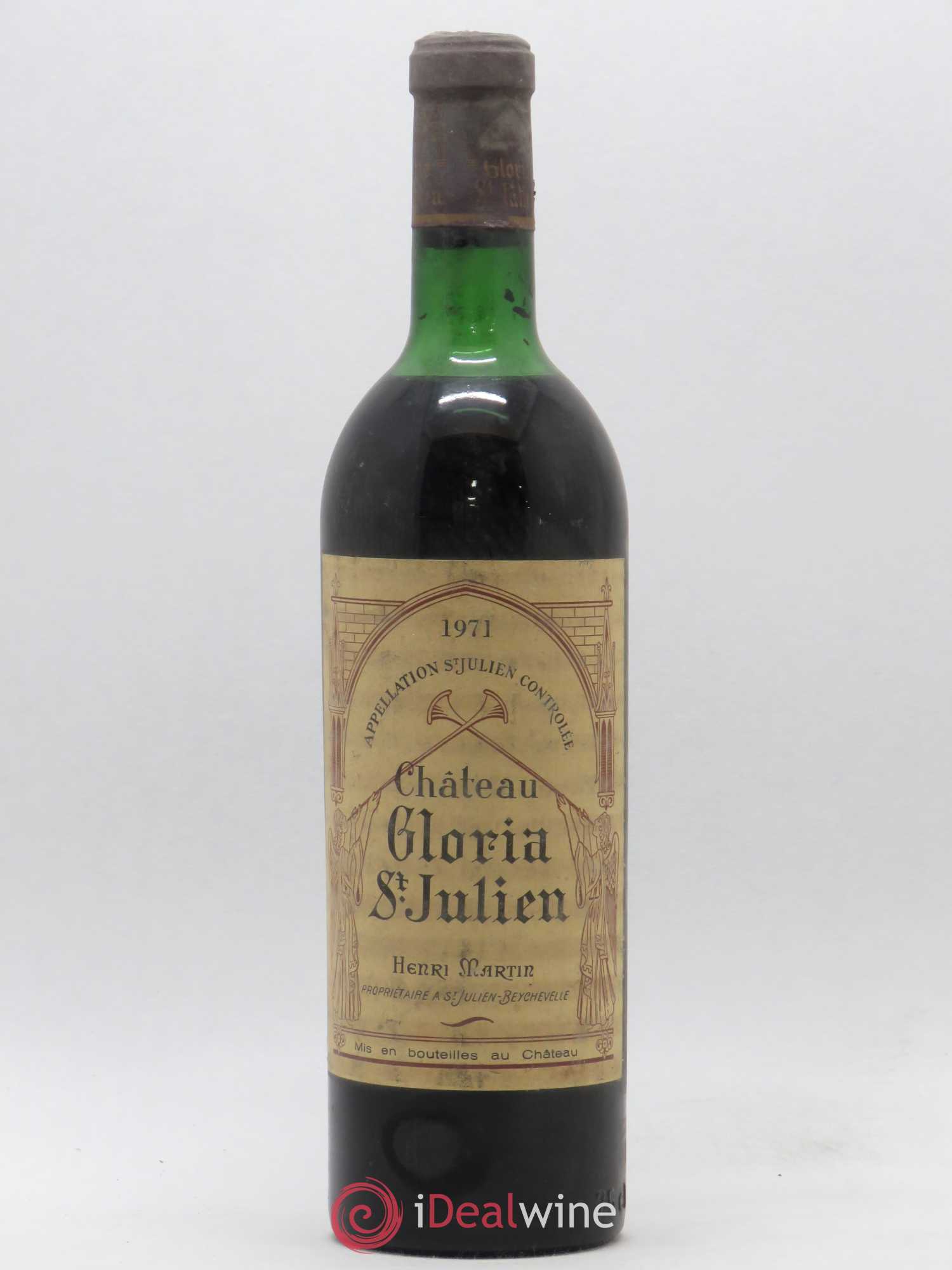 Château Gloria 1971 - Lot de 1 bouteille - 0