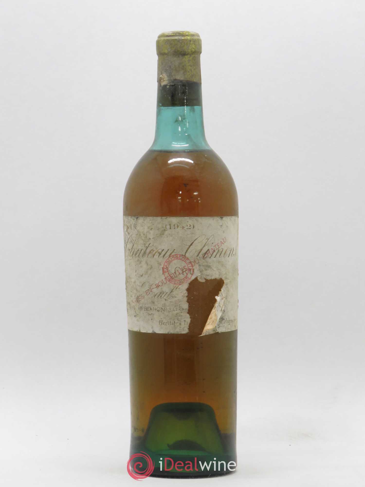 Château Climens 1er Grand Cru Classé 1942 - Lotto di 1 bottiglia - 0
