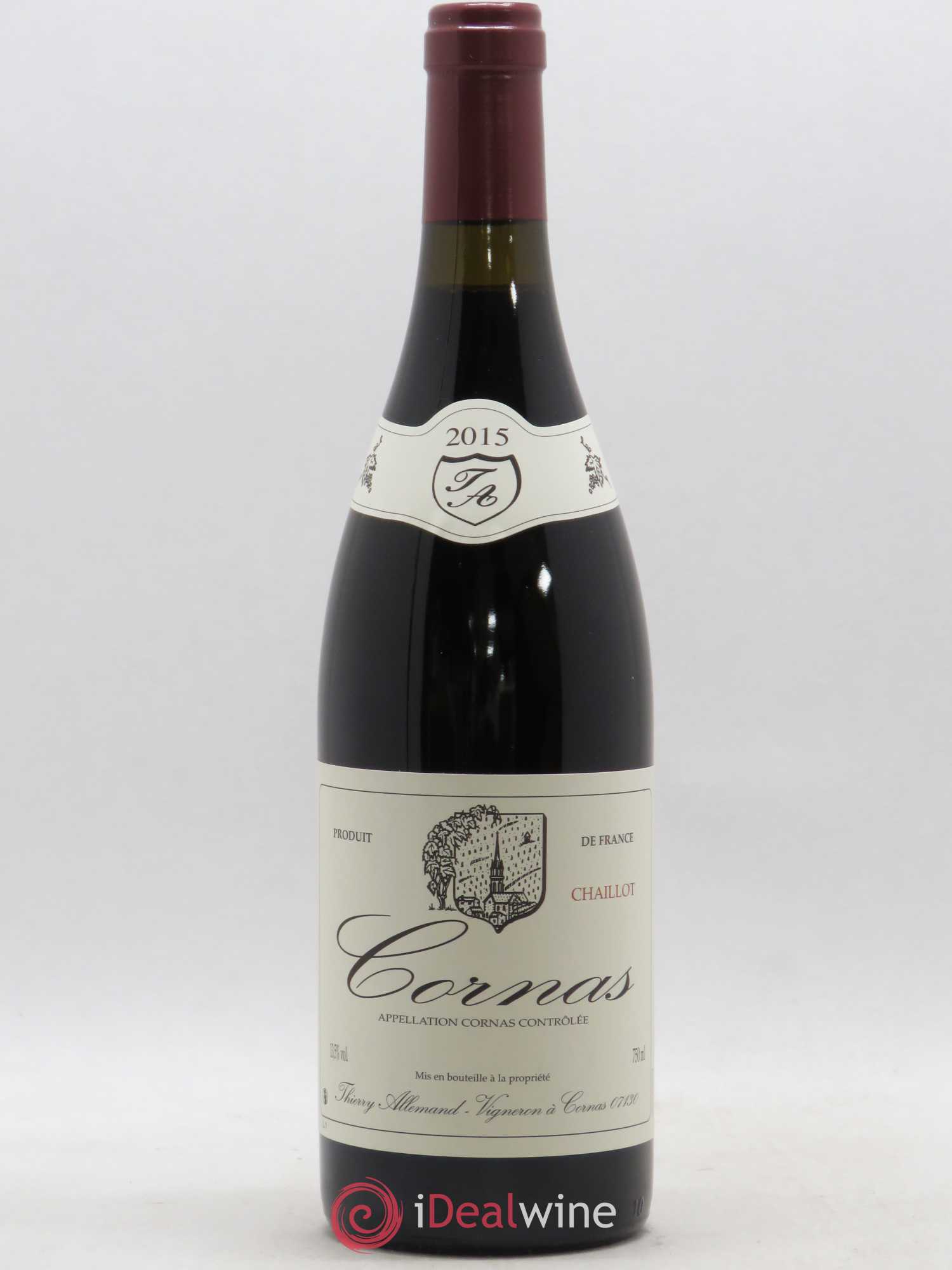 Cornas Chaillot Thierry Allemand 2015 - Lot de 1 bouteille - 0