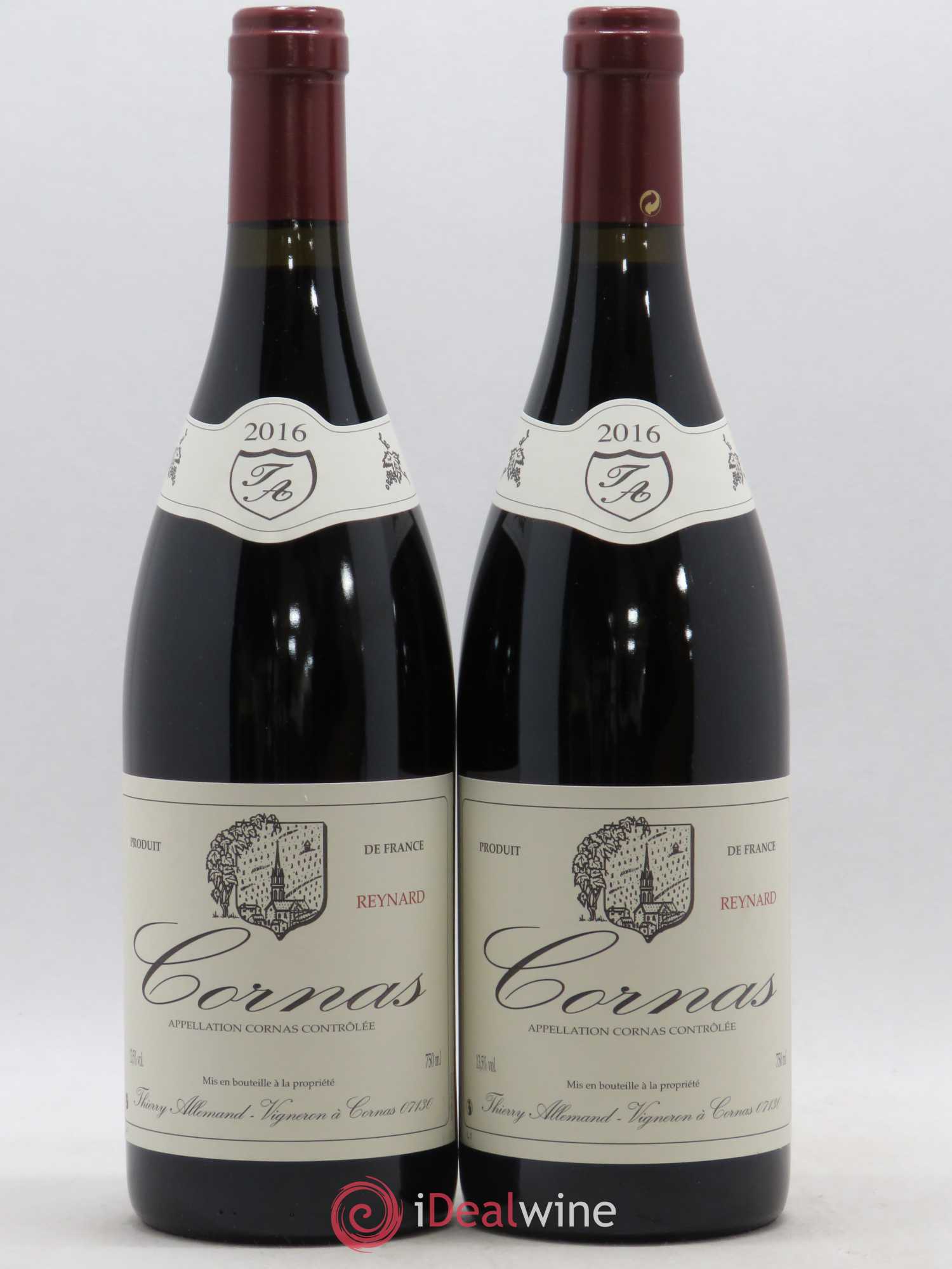 Cornas Reynard Thierry Allemand 2016 - Lot de 2 bouteilles - 0