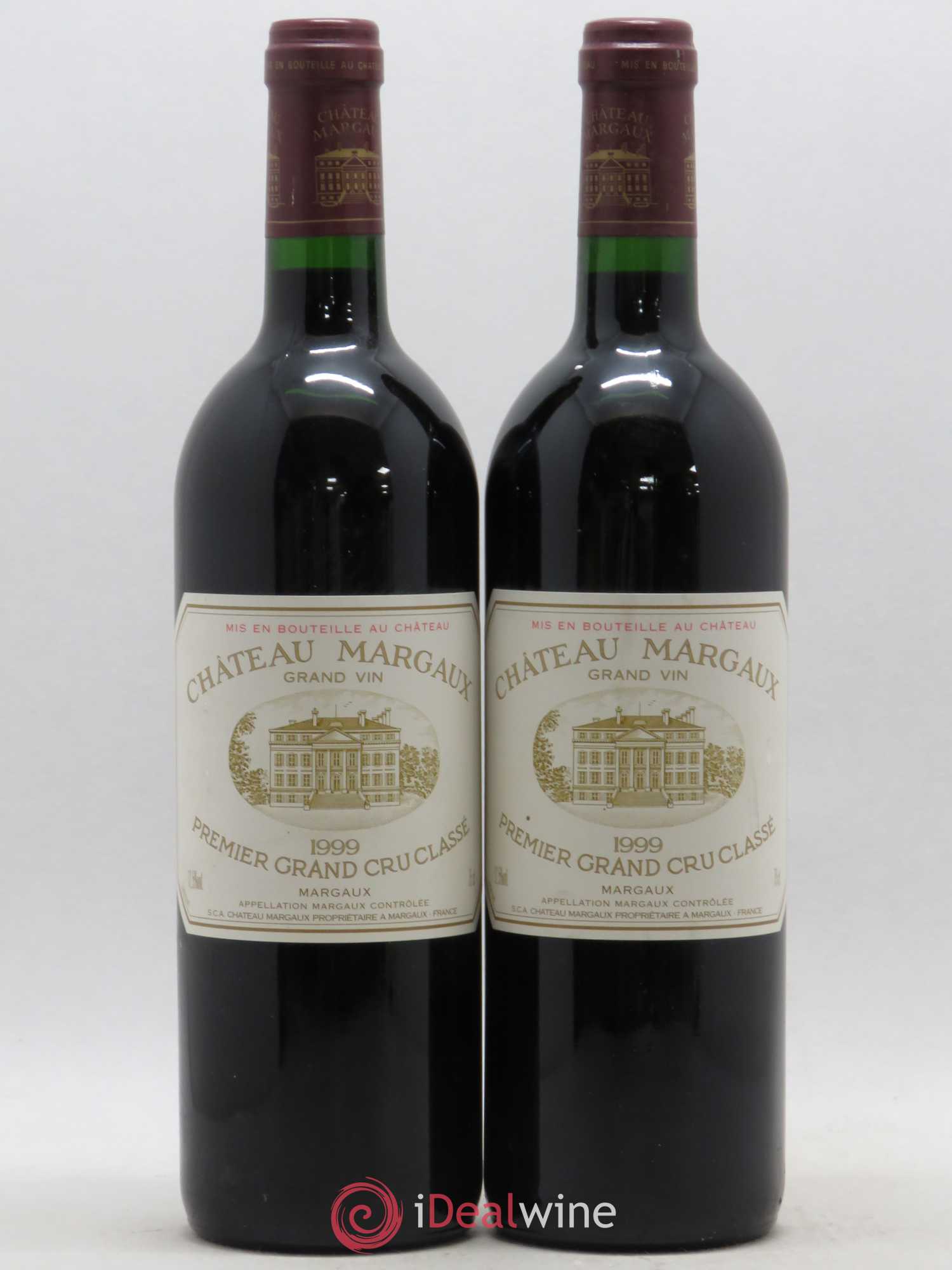 Château Margaux 1er Grand Cru Classé 1999 - Lot de 2 bouteilles - 0