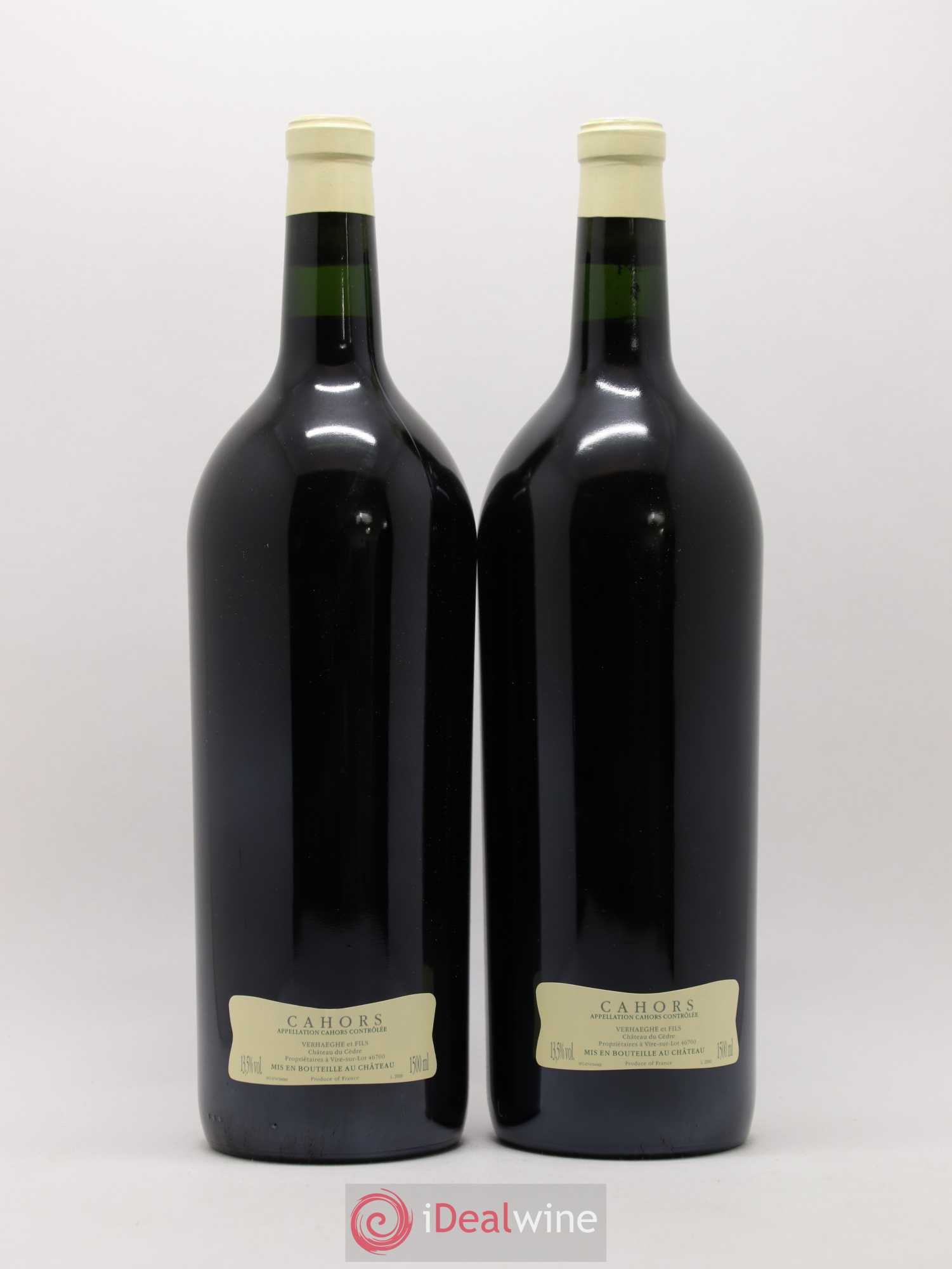Cahors Château du Cèdre Cuvée Le Cèdre Pascal et Jean-Marc Verhaeghe  (sans prix de réserve) 2007 - Lot de 2 magnums - 1