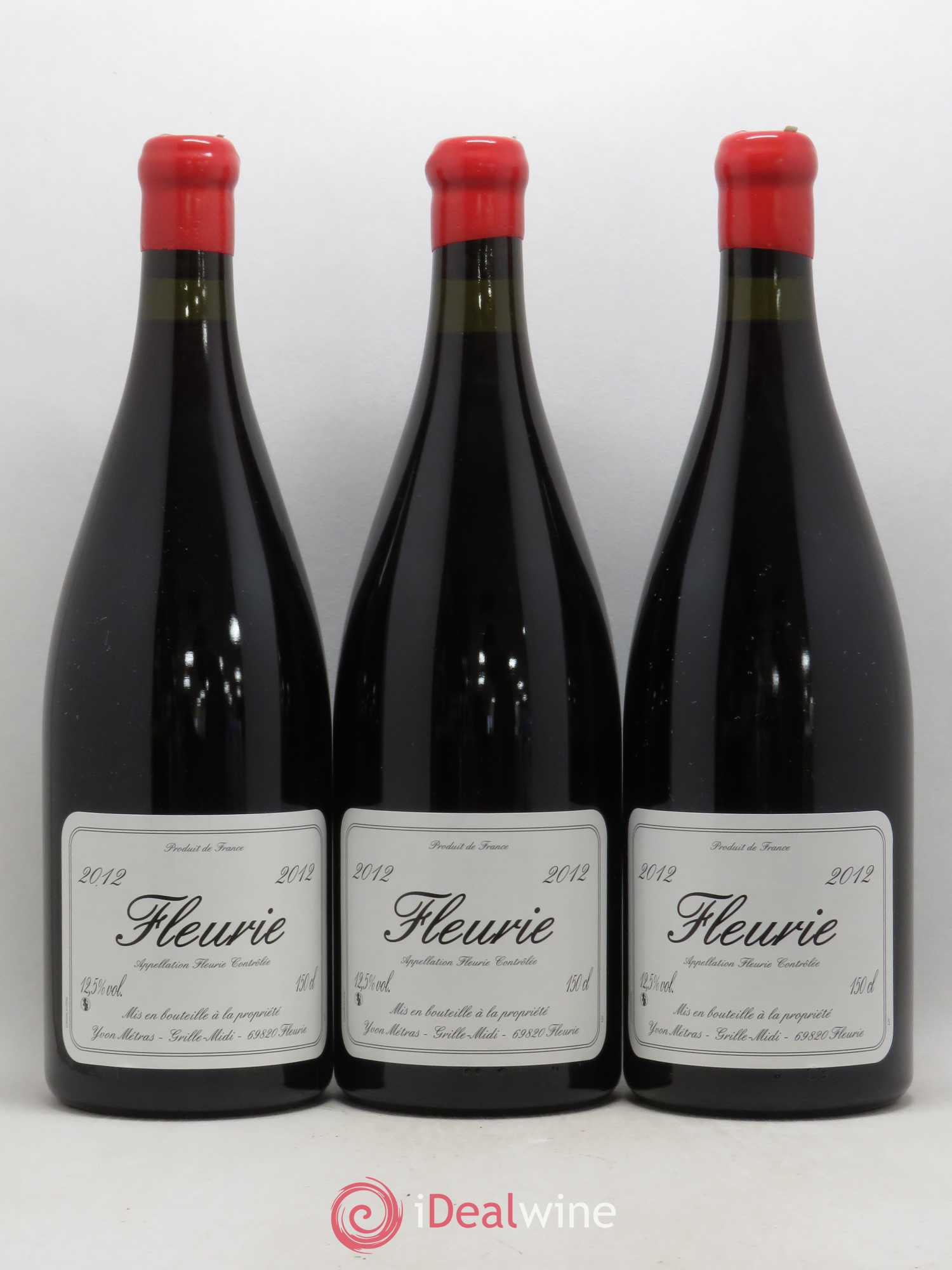 Fleurie Yvon Métras 2012 - Lot de 3 magnums - 0