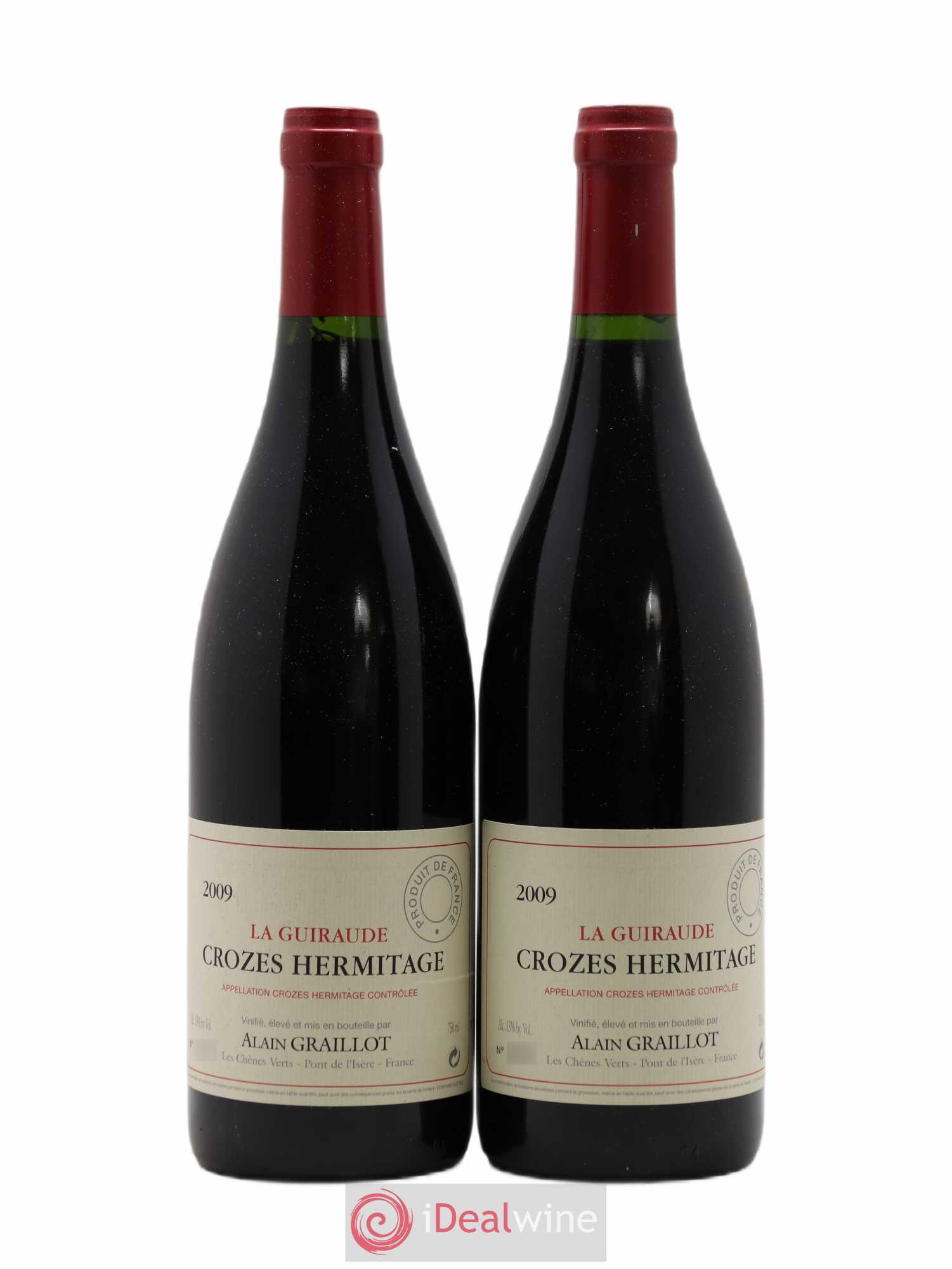 Crozes-Hermitage La Guiraude Domaine Graillot 2009 - Lot de 2 bouteilles - 0