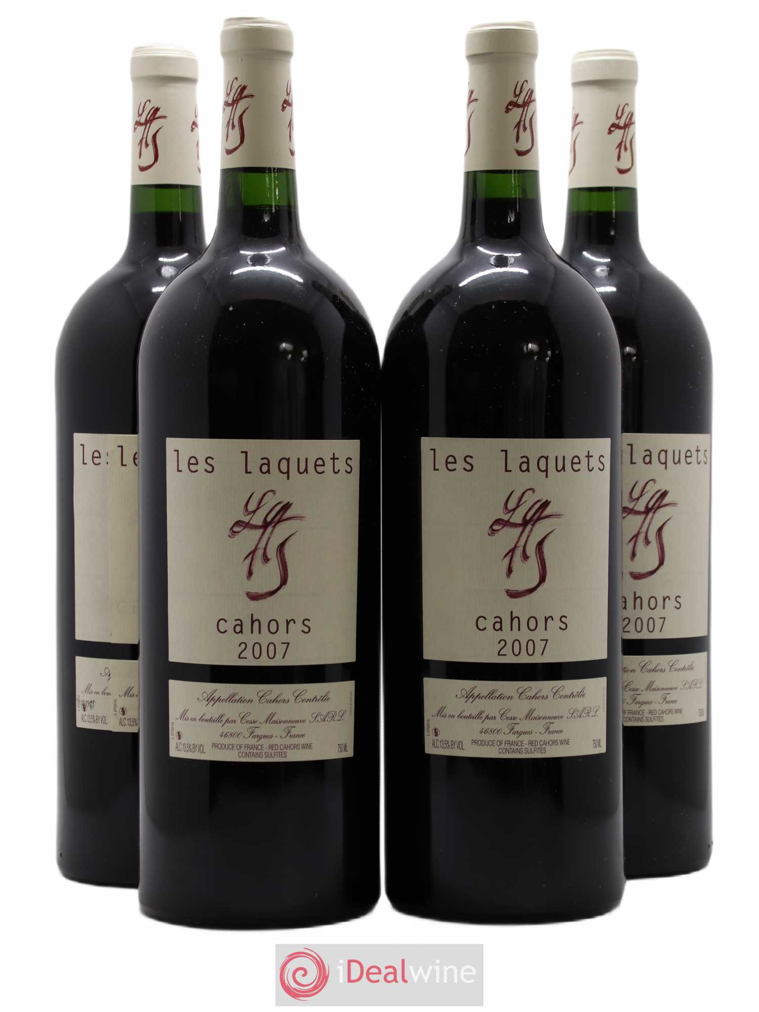 Cahors Les Laquets Cosse-Maisonneuve (Domaine) 2007 - Lot de 4 magnums - 0