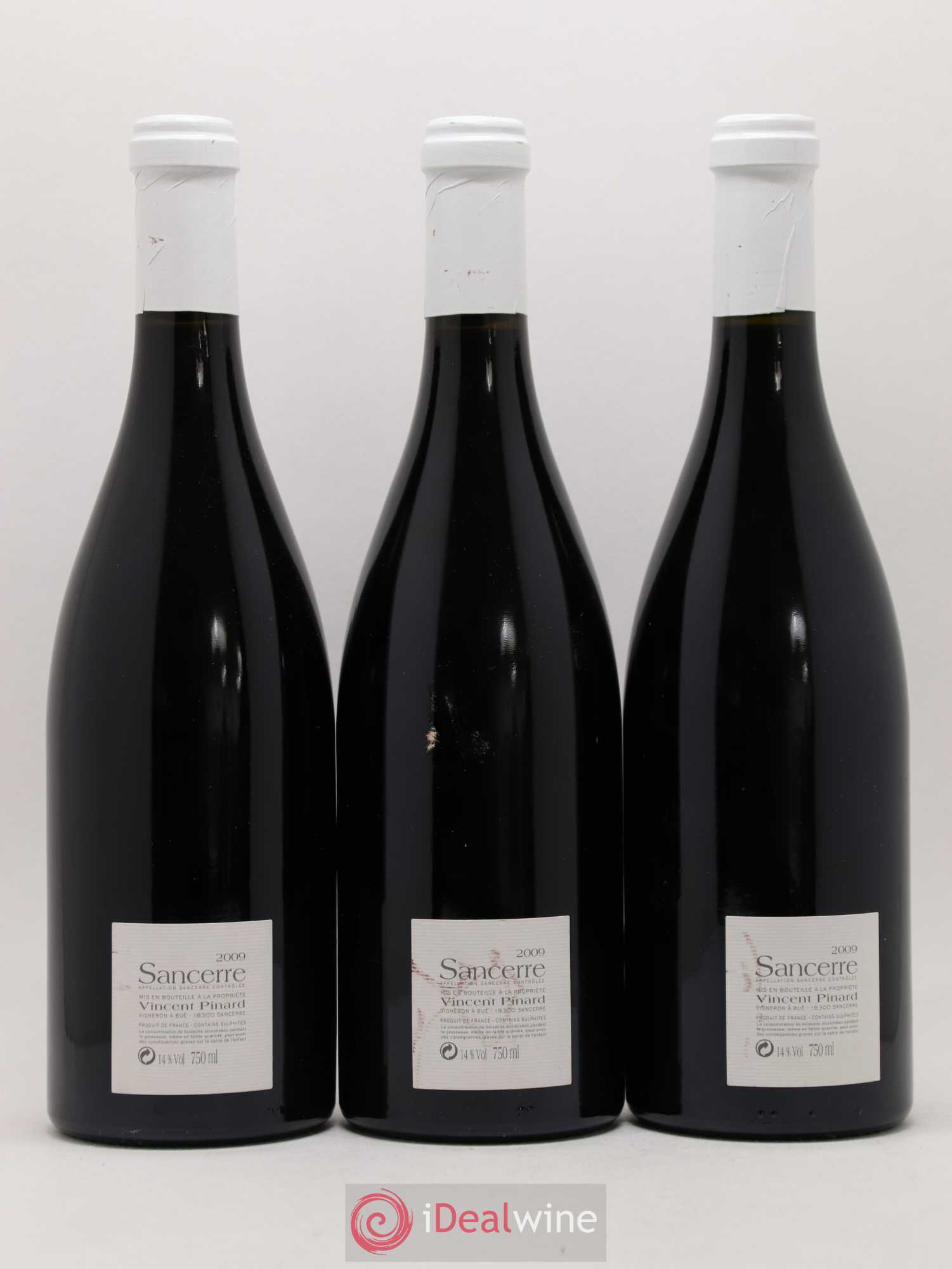 Sancerre Vendanges Entières Vincent Pinard 2009 - Lot de 3 bouteilles - 1
