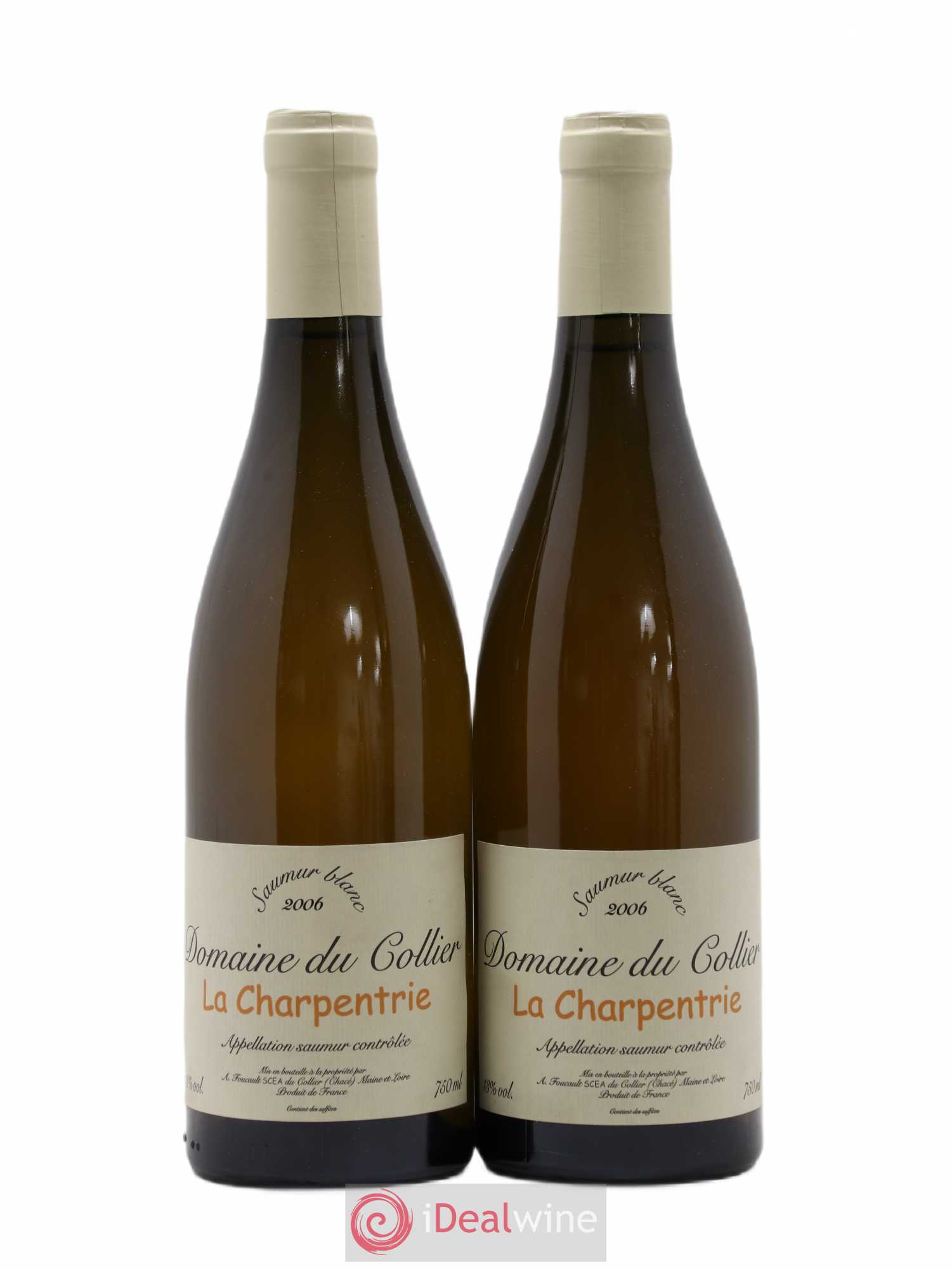 Saumur La Charpentrie Domaine du Collier (sans prix de réserve) 2006 - Lot de 2 bouteilles - 0