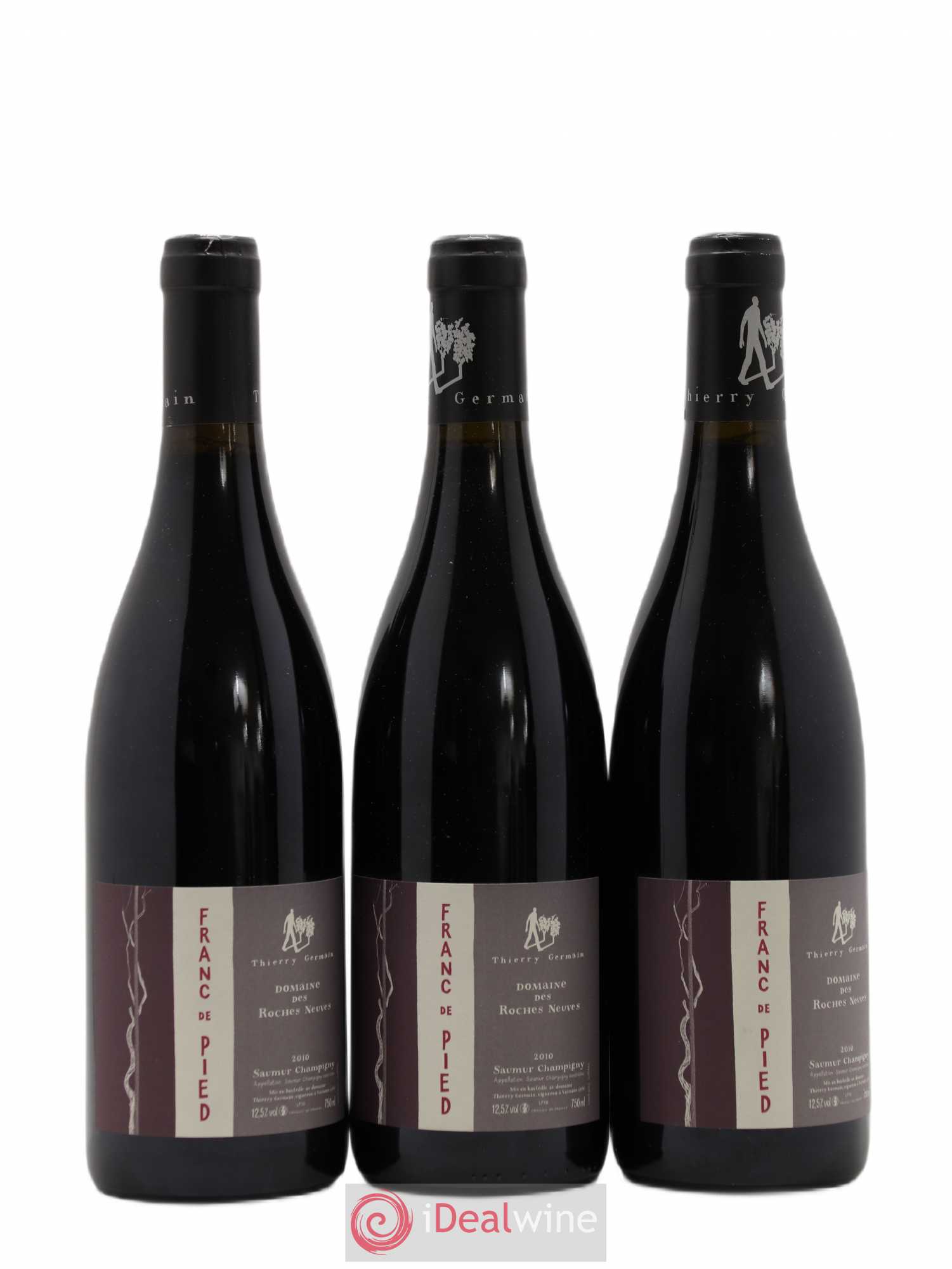 Saumur-Champigny Franc de pied Domaine des Roches Neuves - Thierry Germain 2010 - Lot de 3 bouteilles - 0