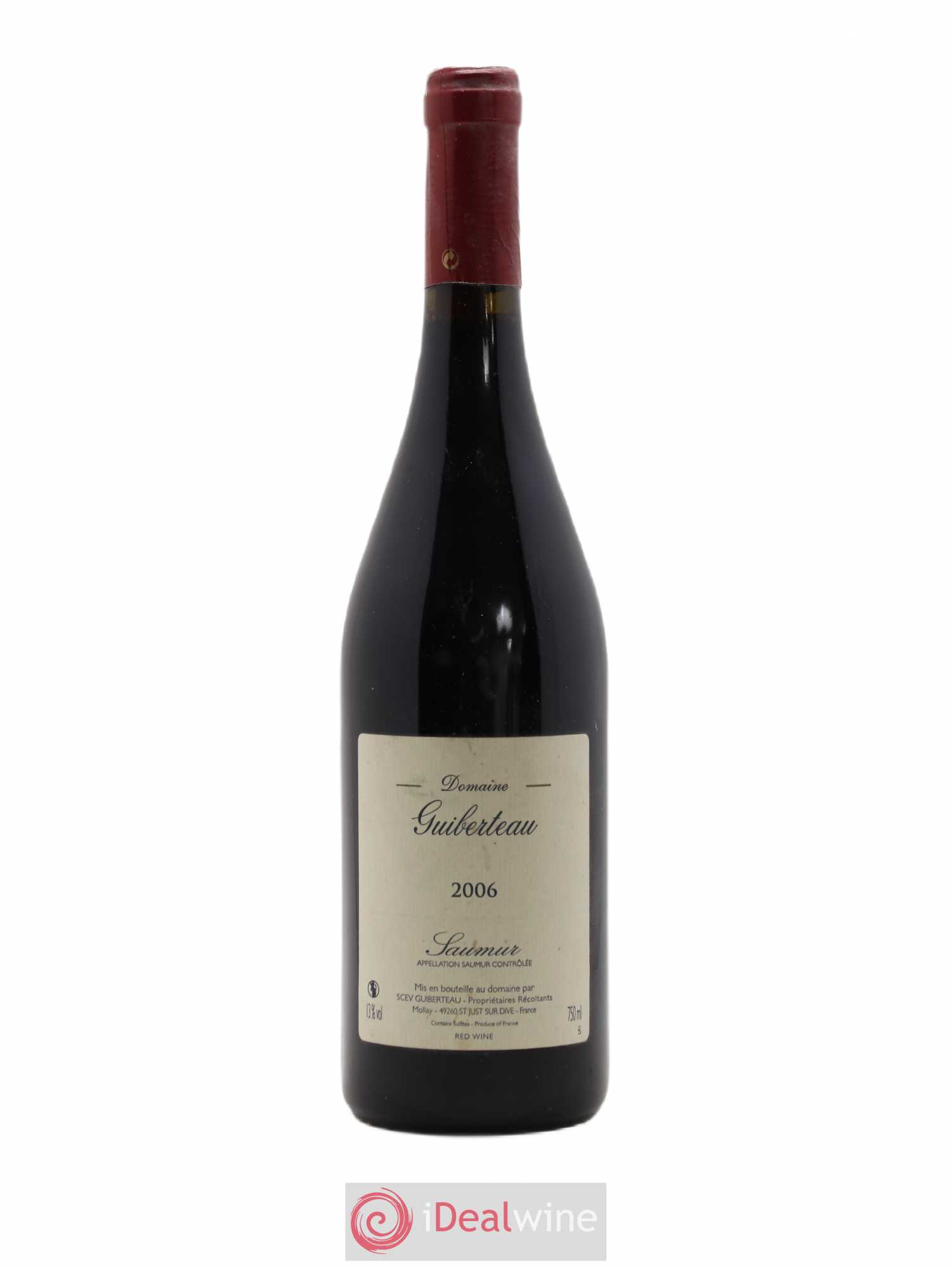 Saumur Domaine Guiberteau 2006 - Lot de 1 bouteille - 0