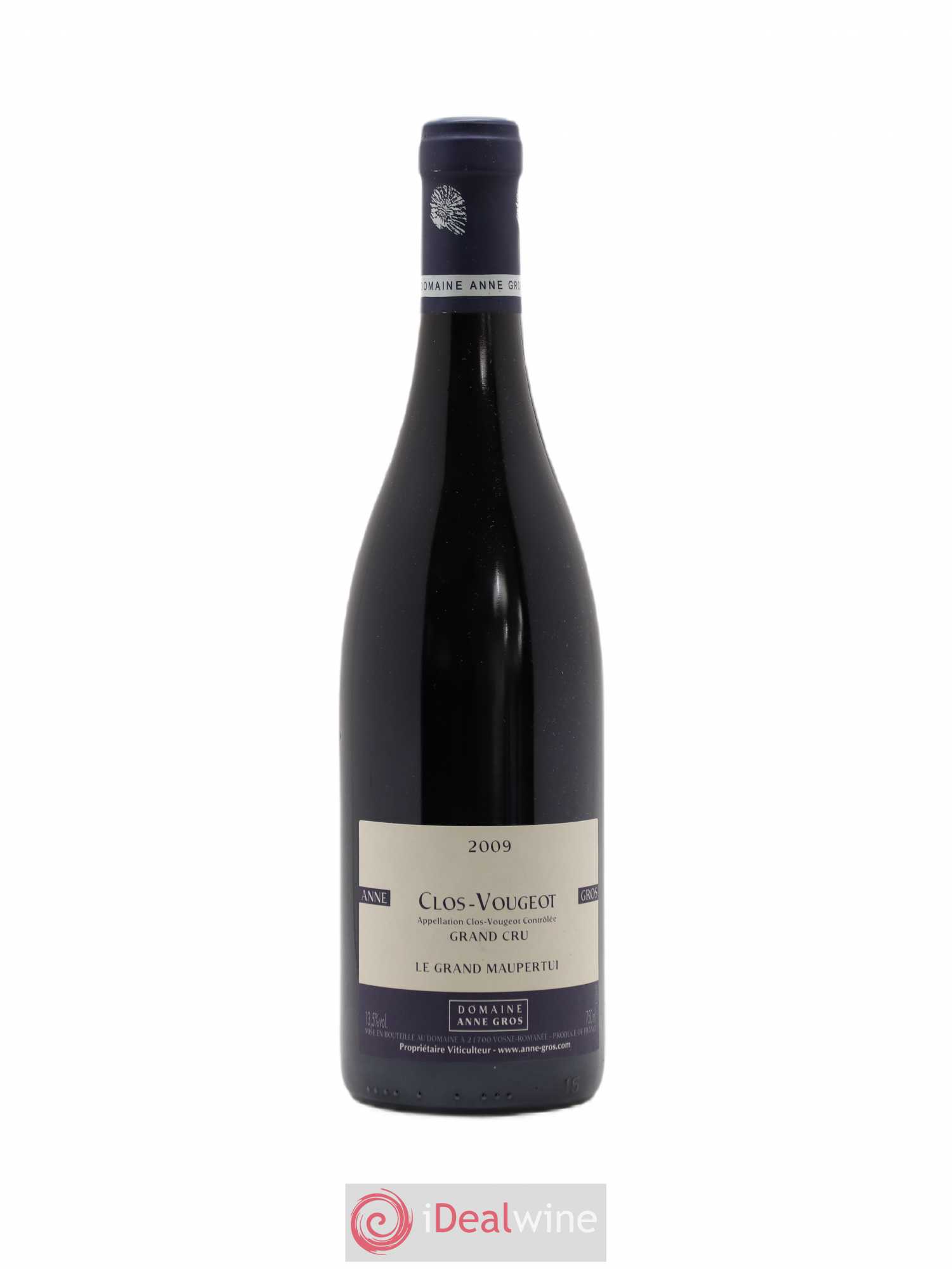 Clos de Vougeot Grand Cru Le Grand Maupertui Anne Gros 2009 - Lot de 1 bouteille - 0
