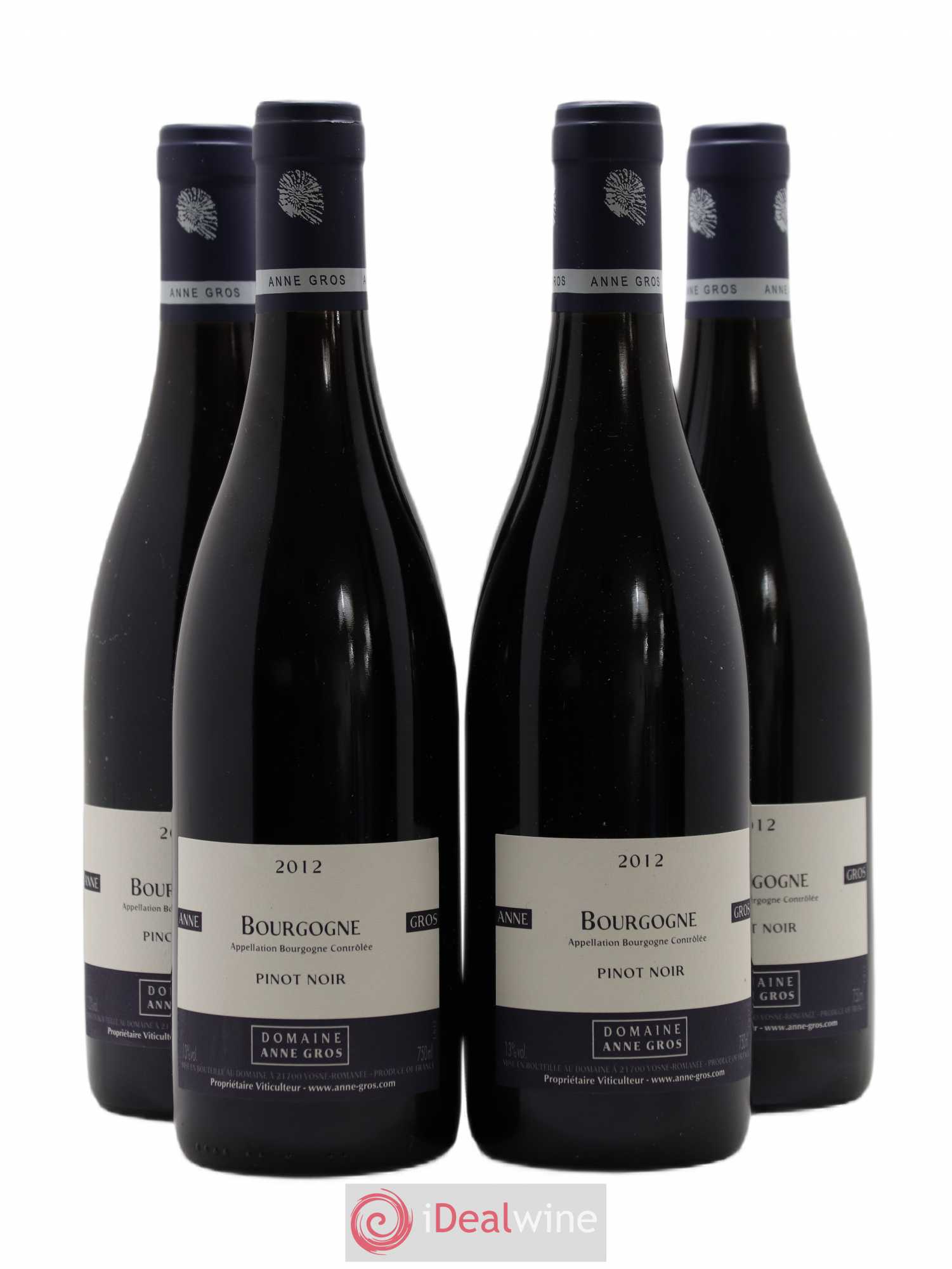 Bourgogne Pinot Noir Anne Gros 2012 - Lot de 4 bouteilles - 0