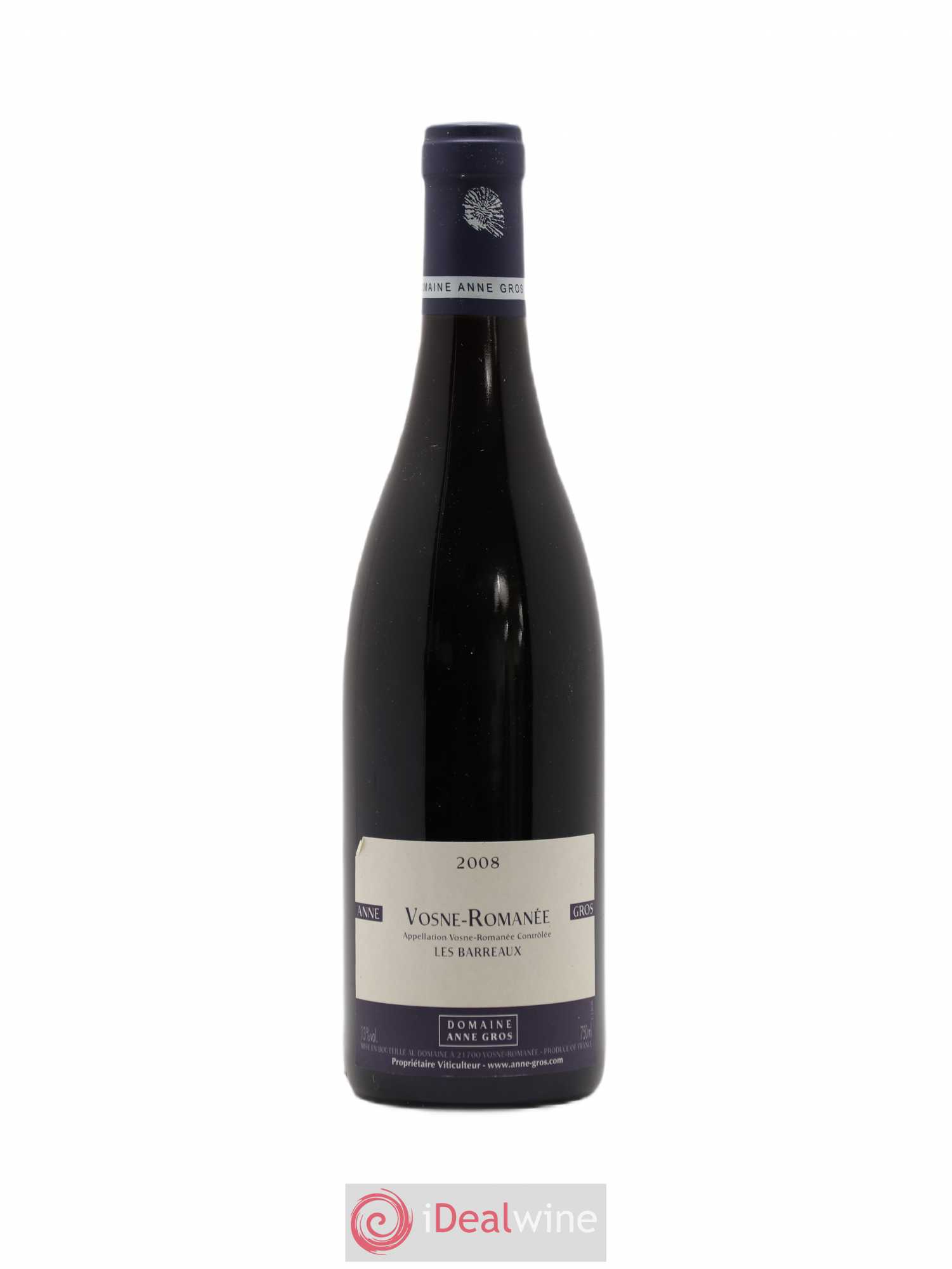 Vosne-Romanée Les Barreaux Anne Gros 2008 - Lot de 1 bouteille - 0