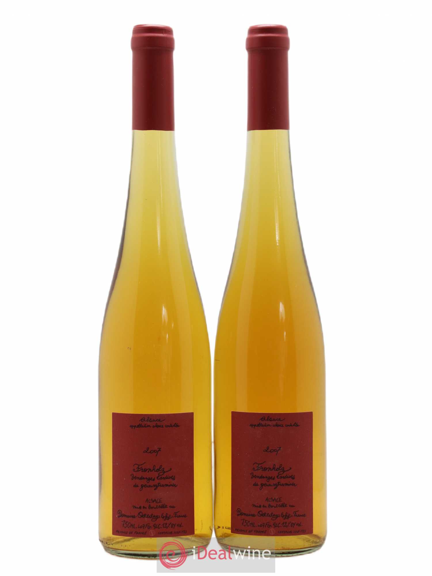 Alsace Gewurztraminer Fronholz Vendanges Tardives Ostertag (Domaine) 2007 - Lotto di 2 bottiglie - 0