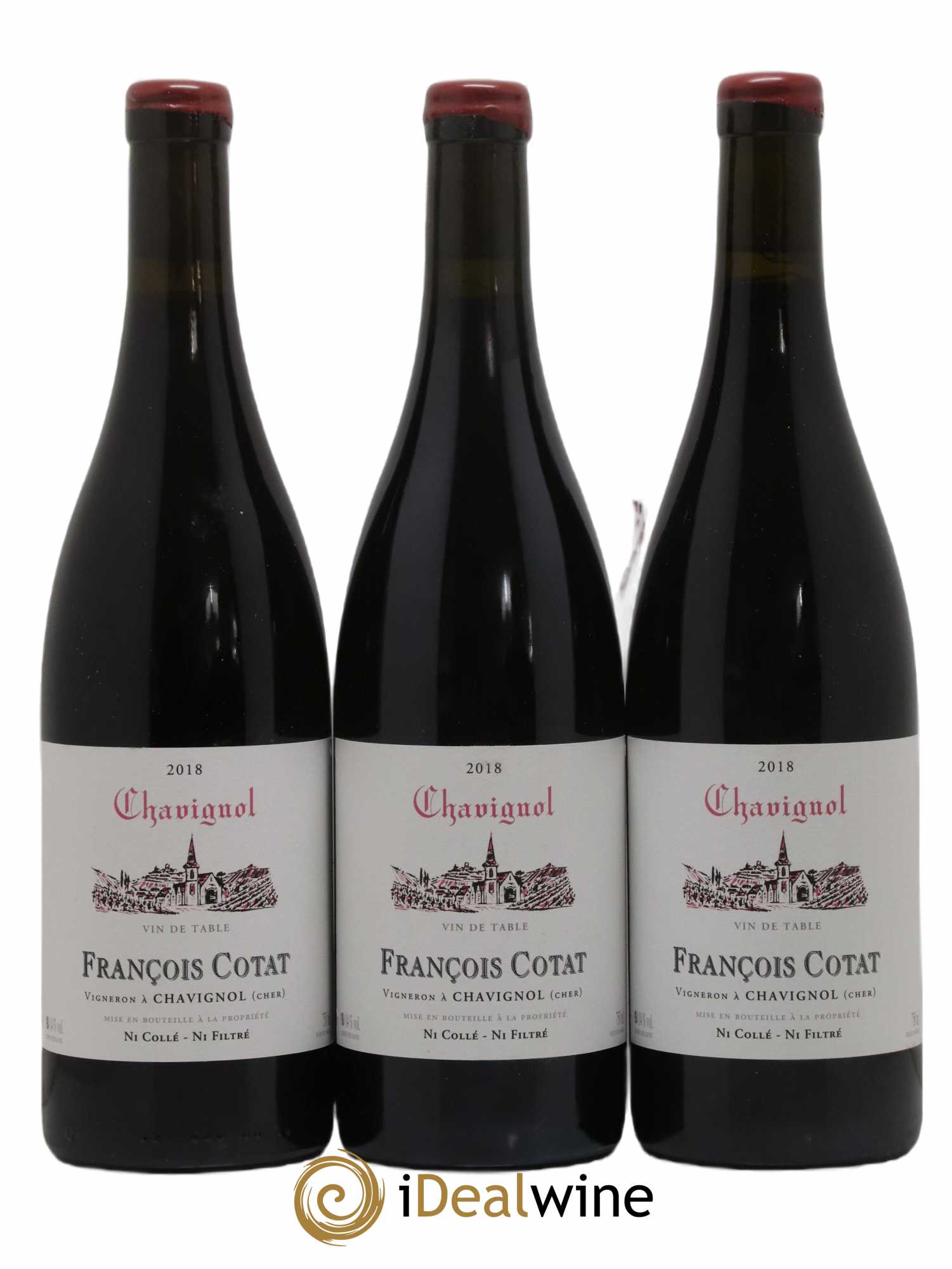 Vin de table - Chavignol François Cotat 2018 - Lot de 3 bouteilles - 0