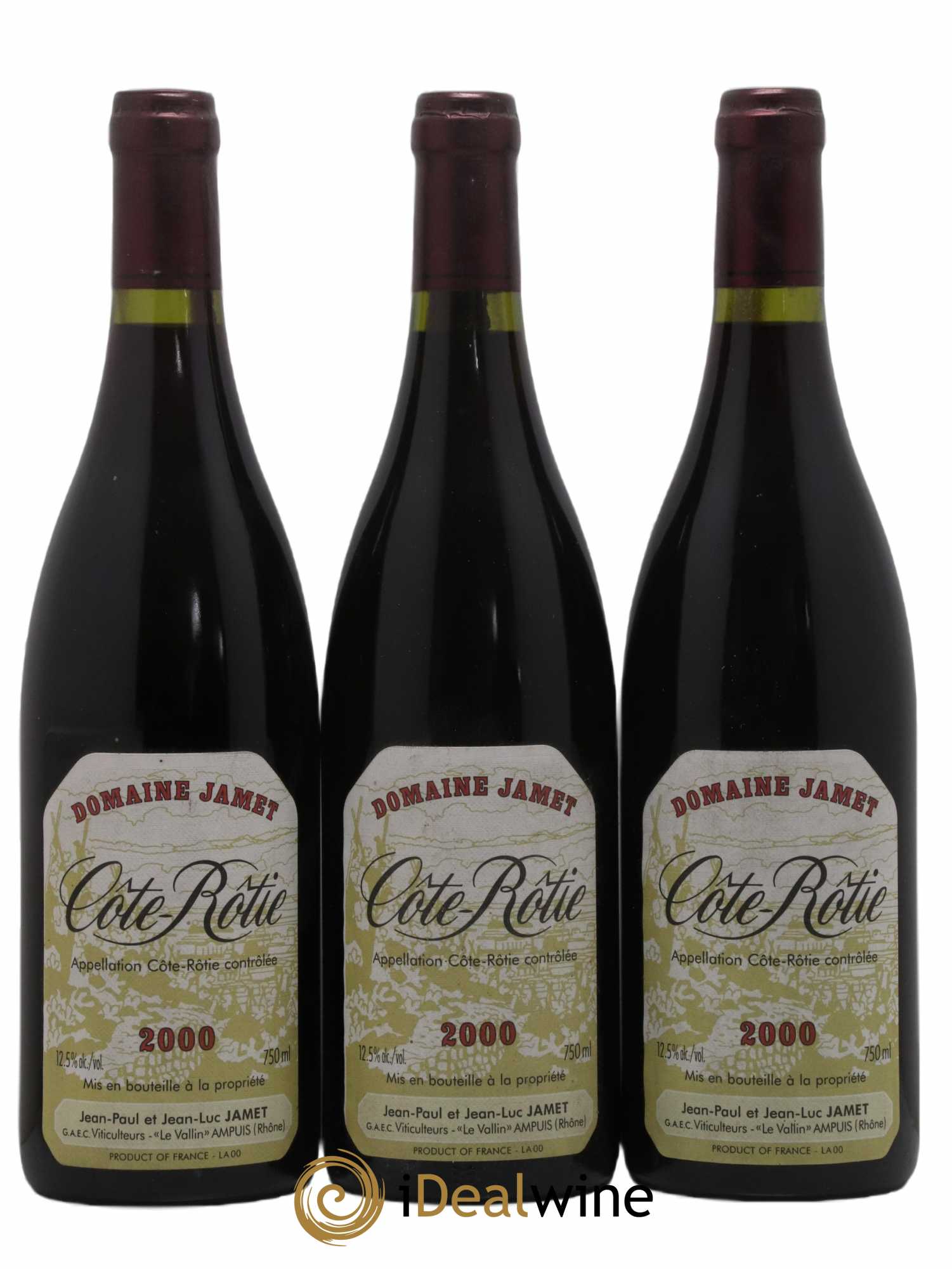 Côte-Rôtie Jamet (Domaine) 2000 - Lot de 3 bouteilles - 0