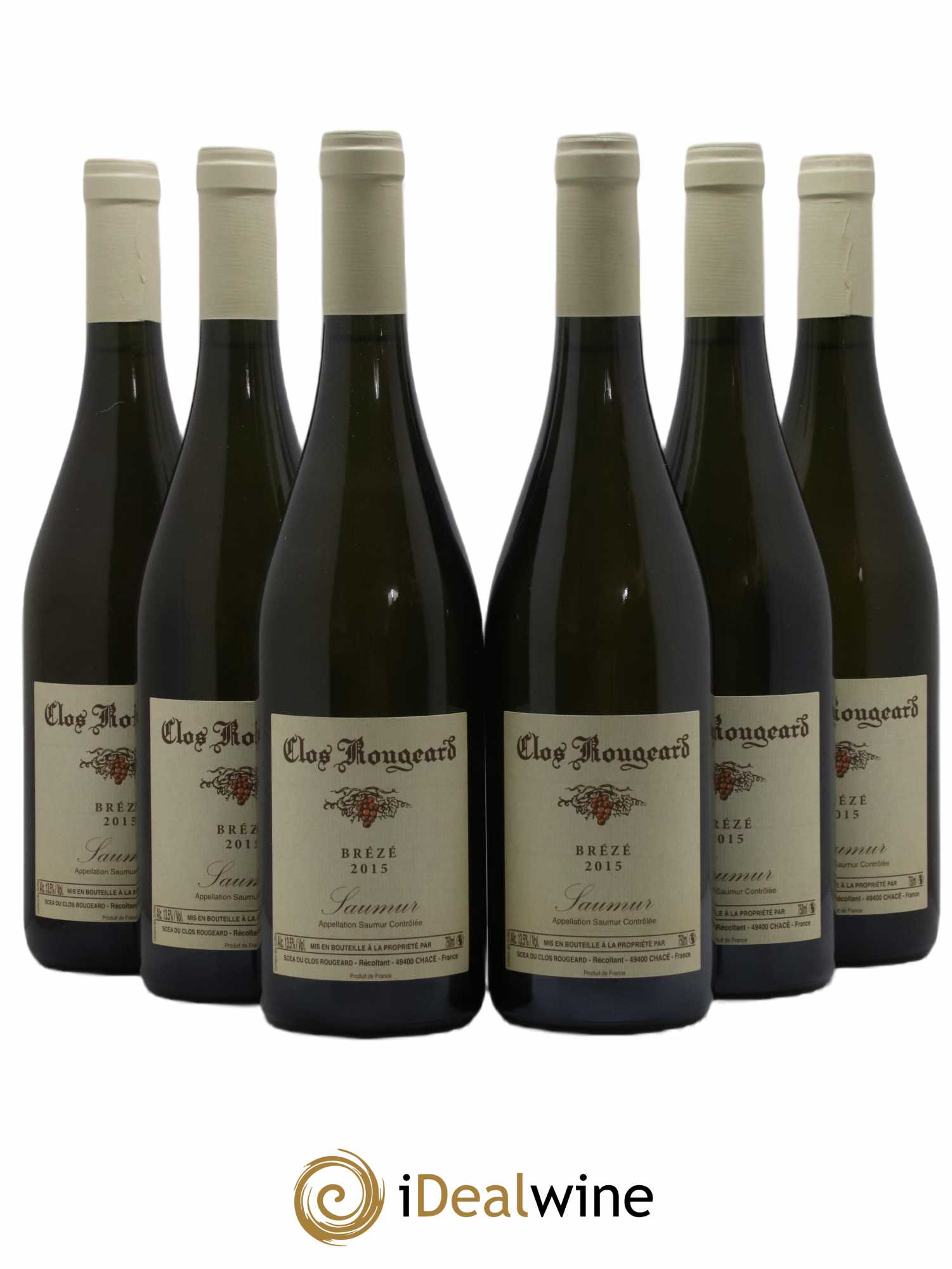 Saumur Brézé Clos Rougeard 2015 - Lot de 6 bouteilles - 0