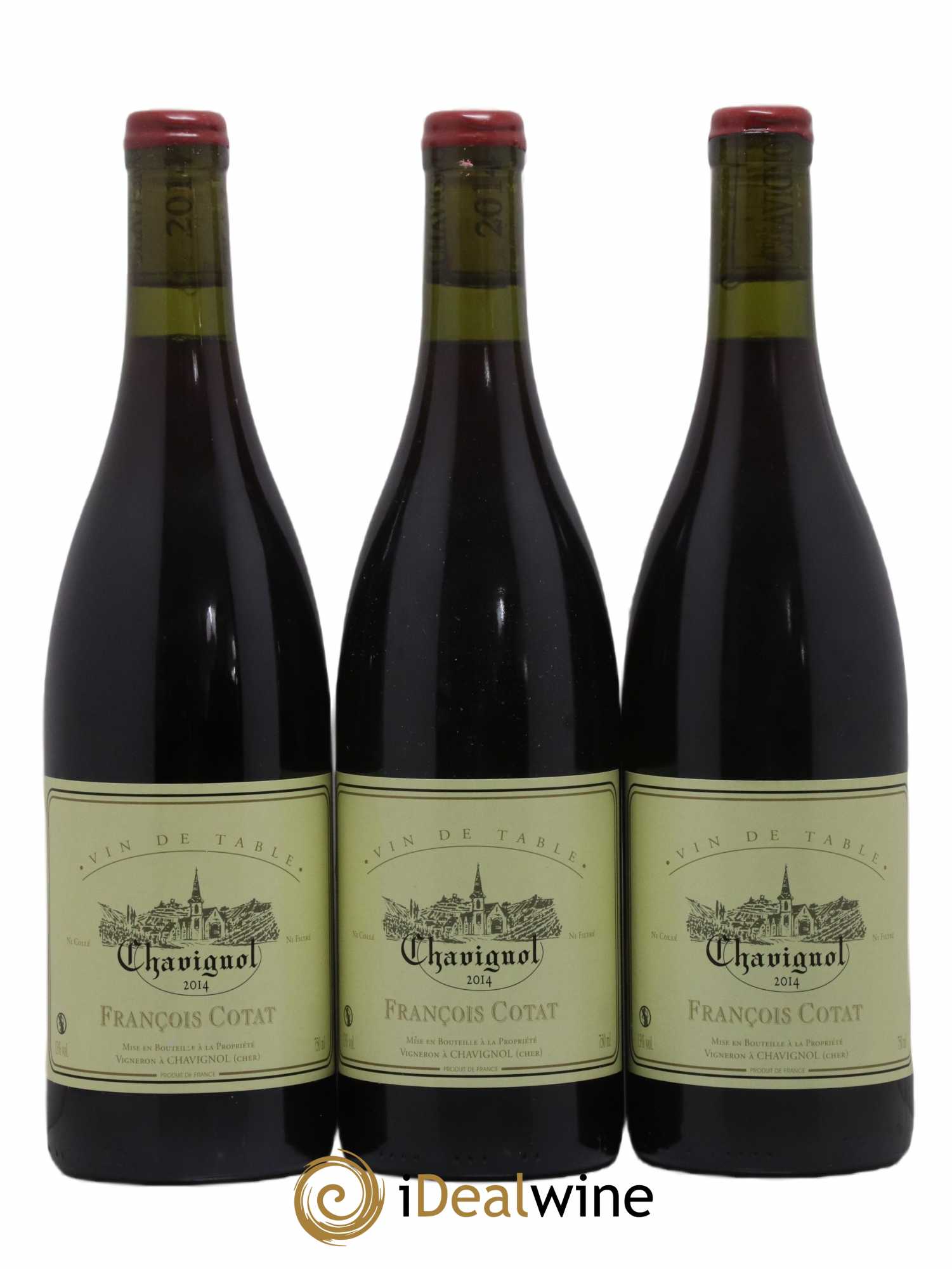 Vin de table - Chavignol François Cotat 2014 - Lot de 3 bouteilles - 0