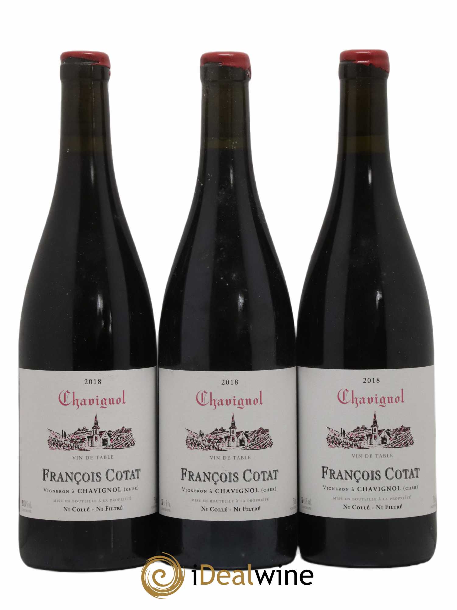 Vin de table - Chavignol François Cotat 2018 - Lot de 3 bouteilles - 0