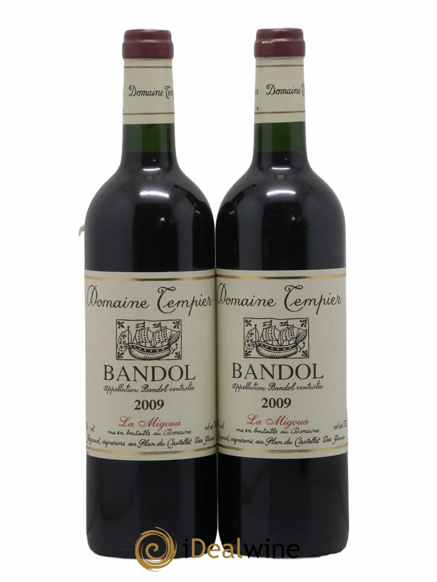 Bandol Domaine Tempier Cuvée La Migoua Famille Peyraud 2009 - Lot de 2 bouteilles - 0