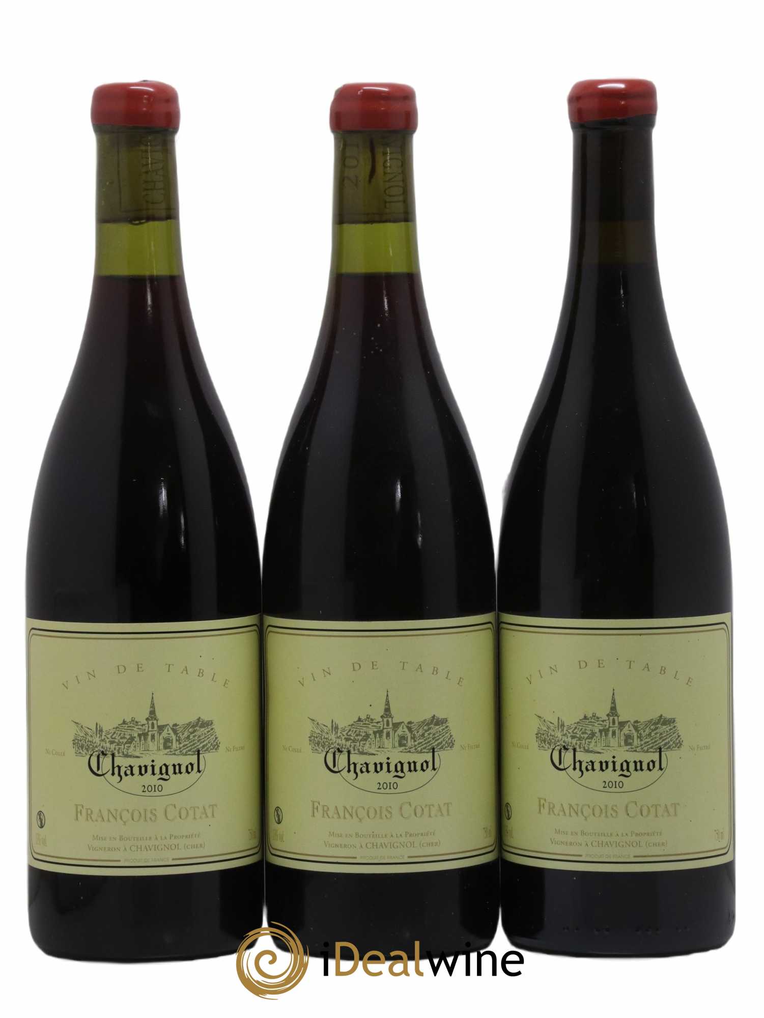 Vin de table - Chavignol François Cotat 2010 - Lot de 3 bouteilles - 0