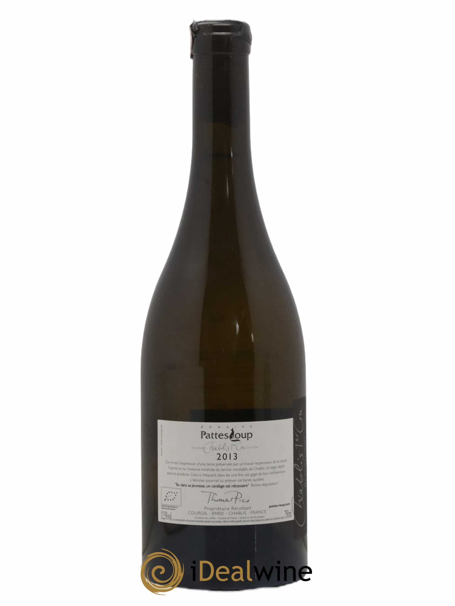 Chablis 1er Cru Beauregard Pattes Loup (Domaine) 2013 - Lot de 1 bouteille - 1