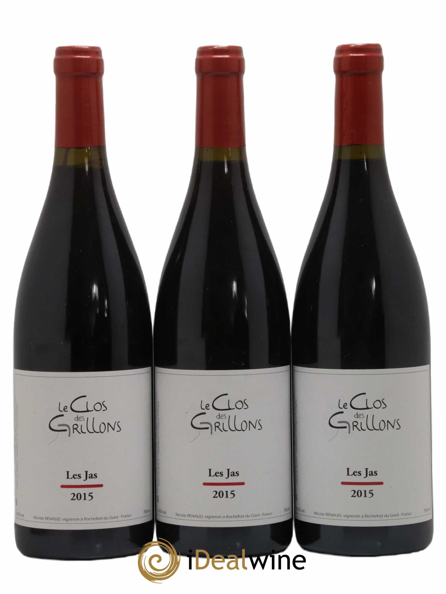 Vin de France Les Jas Clos des Grillons 2015 - Posten von 3 Flaschen - 0