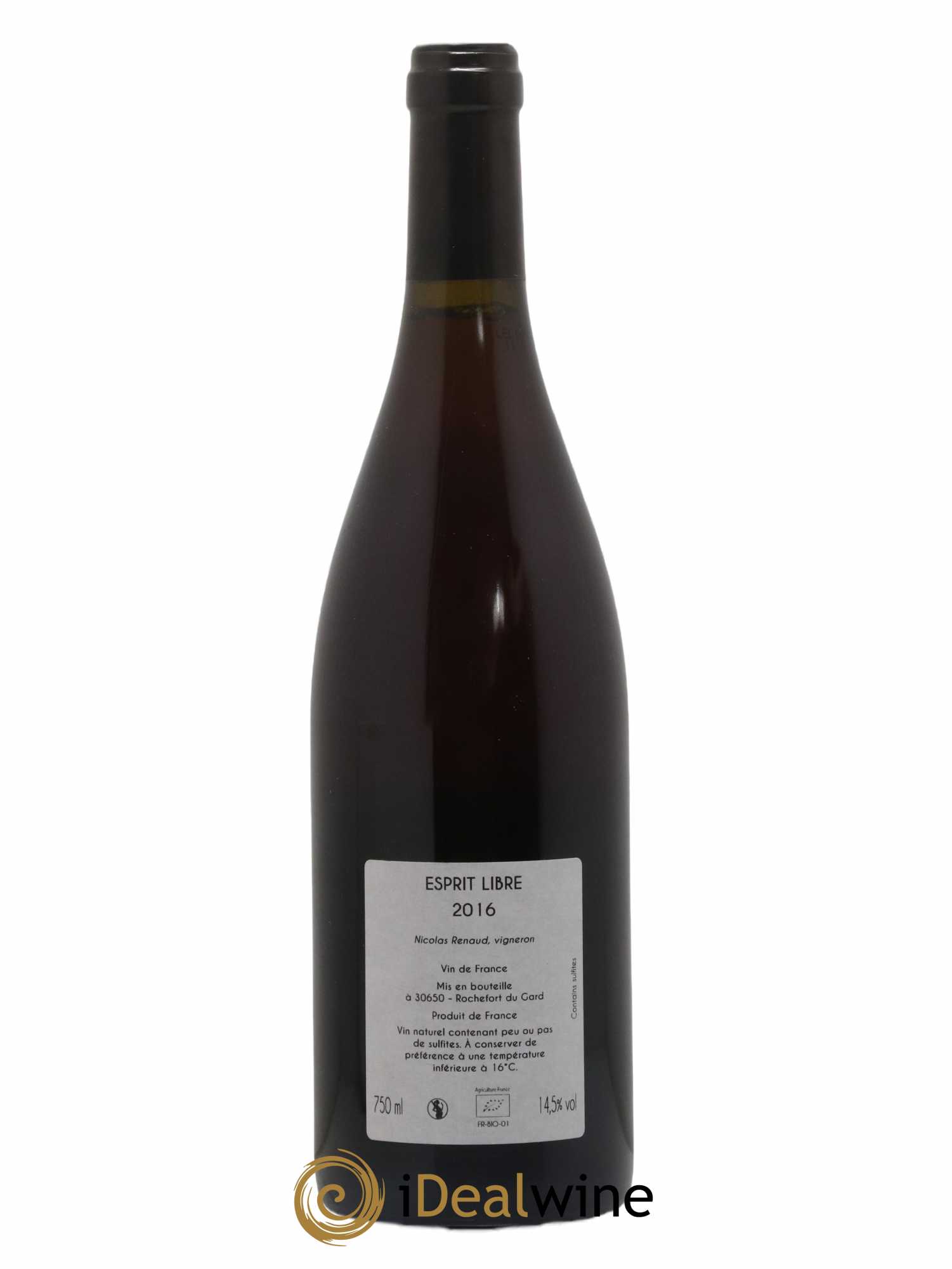 Vin de France Esprit Libre Clos des Grillons 2016 - Lot of 1 bottle - 1