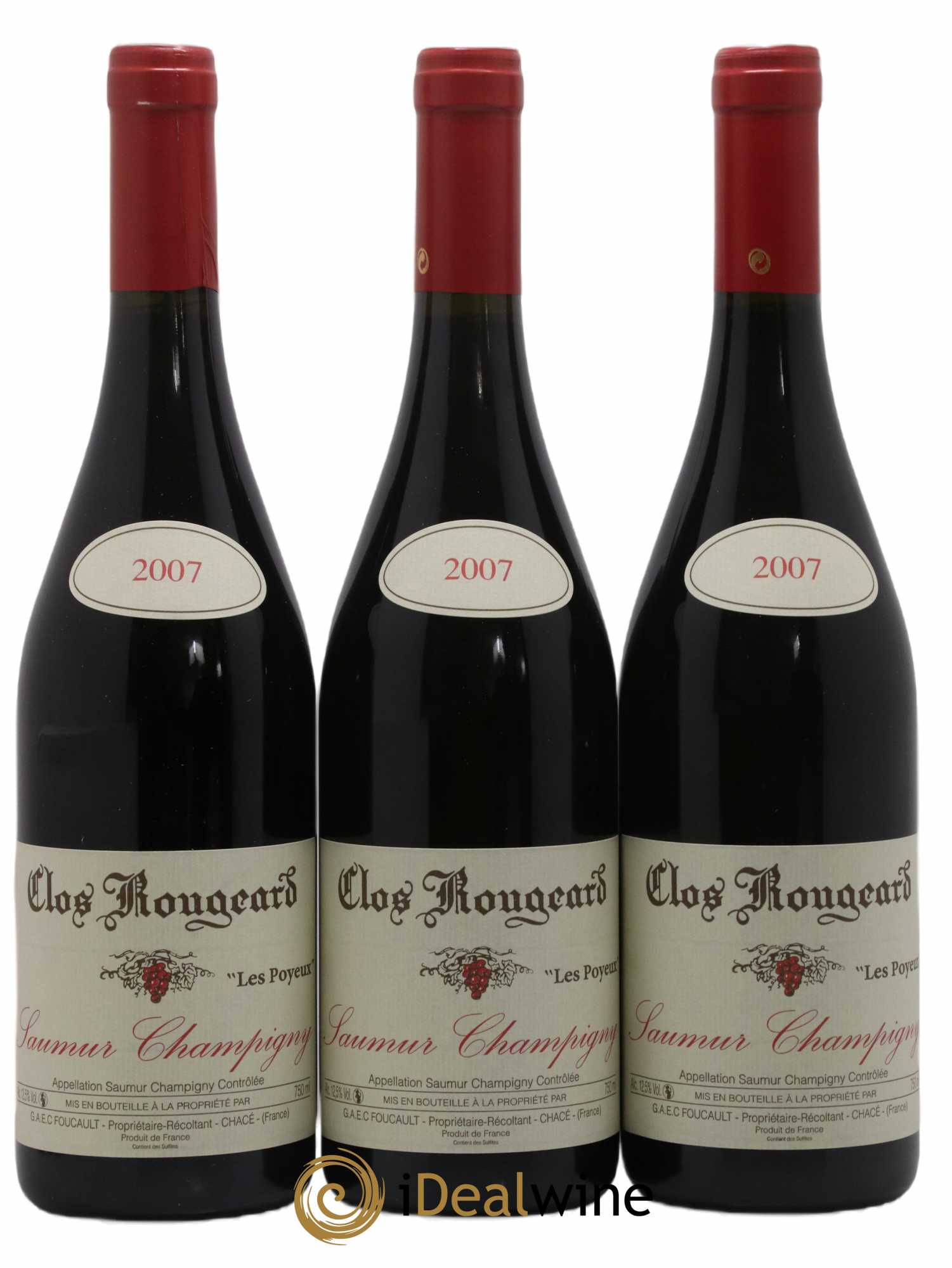 Saumur-Champigny Les Poyeux Clos Rougeard 2007 - Lot de 3 bouteilles - 0