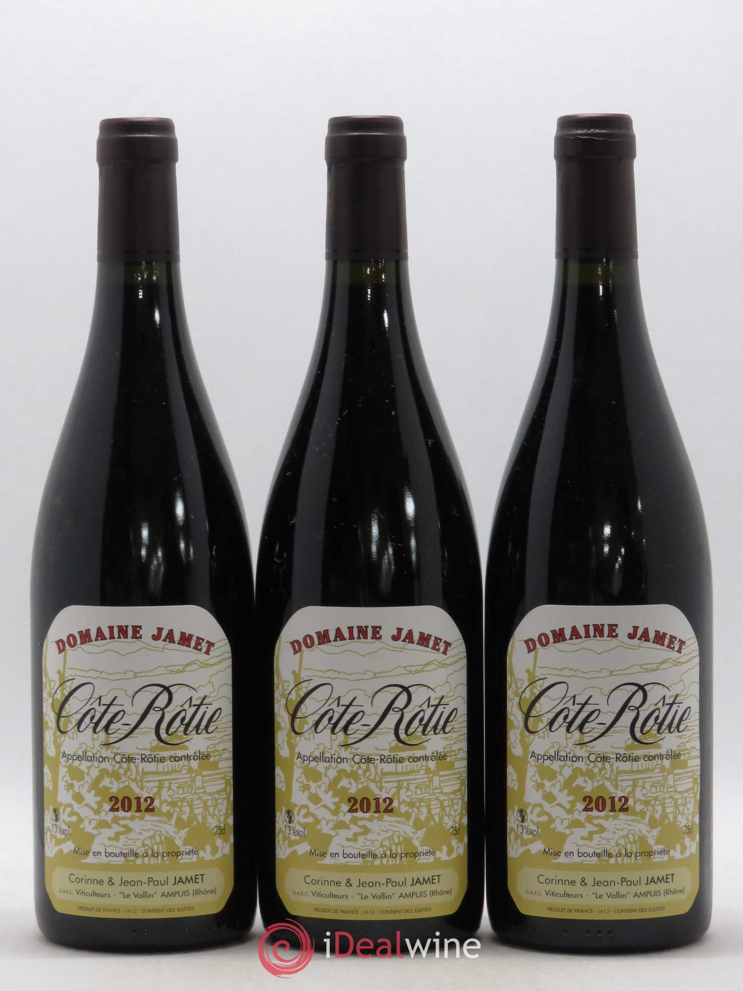 Côte-Rôtie Jamet (Domaine) 2012 - Lot de 3 bouteilles - 0