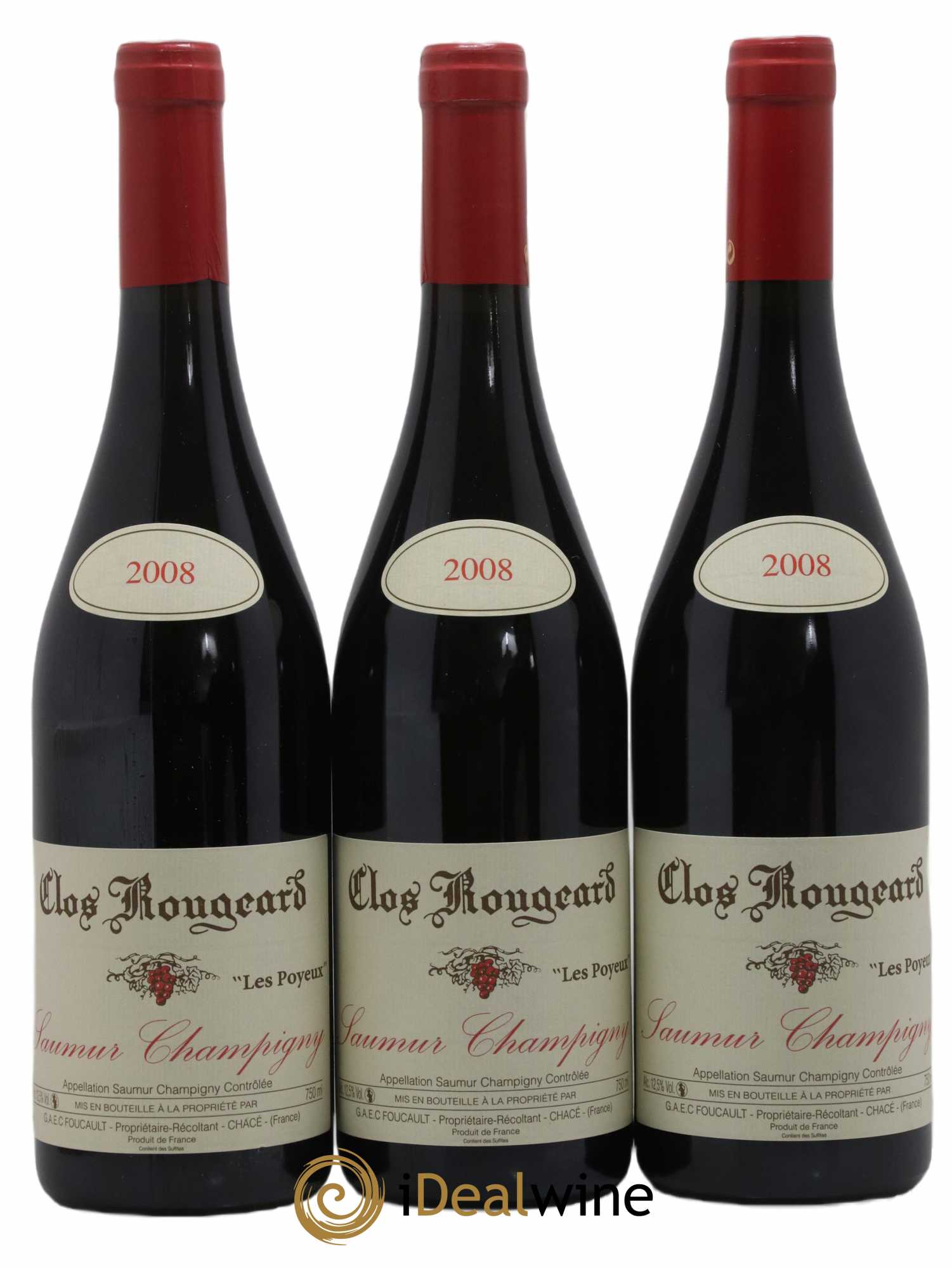 Saumur-Champigny Les Poyeux Clos Rougeard 2008 - Lot de 3 bouteilles - 0
